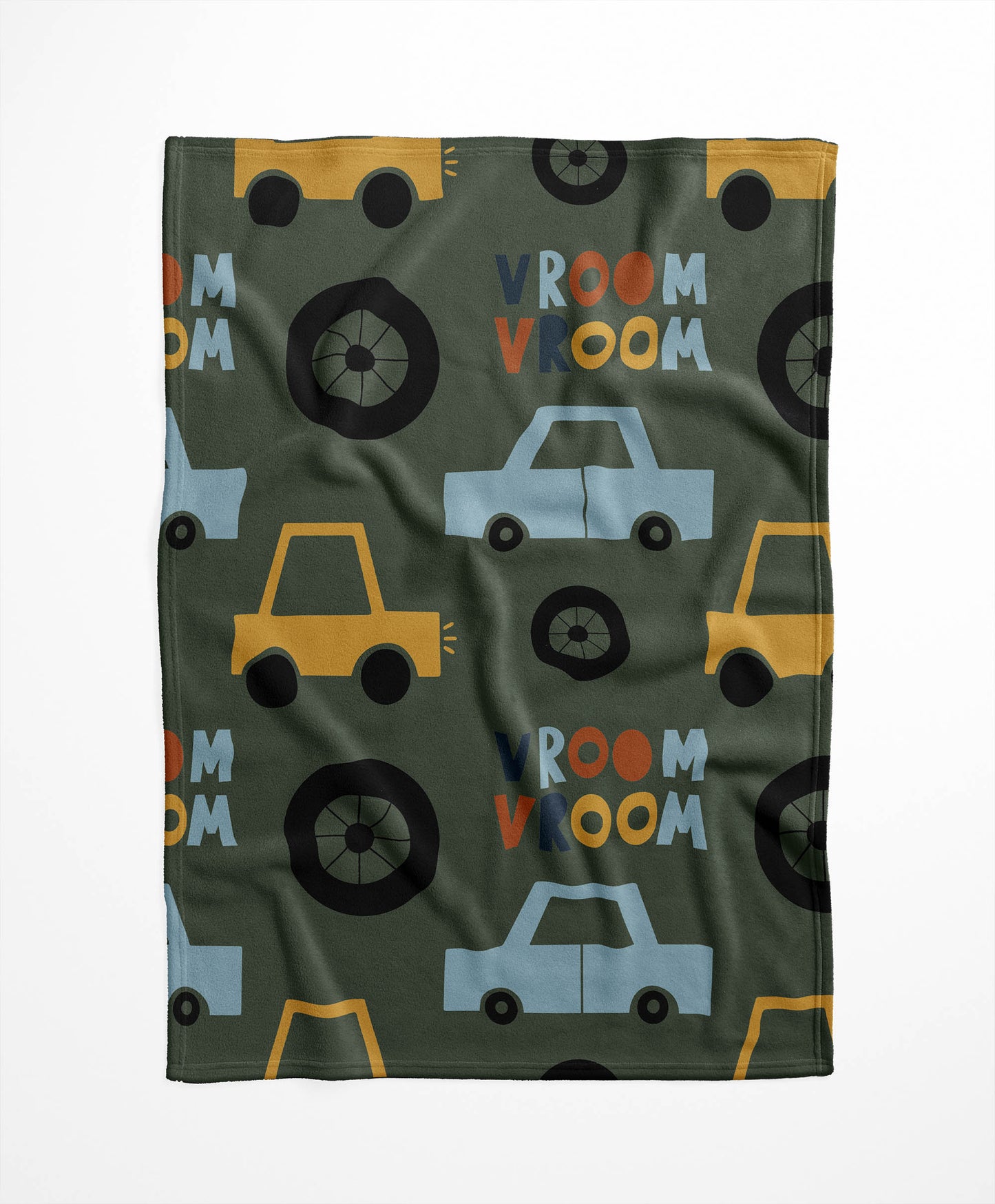 Vroom vroom Velveteen Fleece Blanket