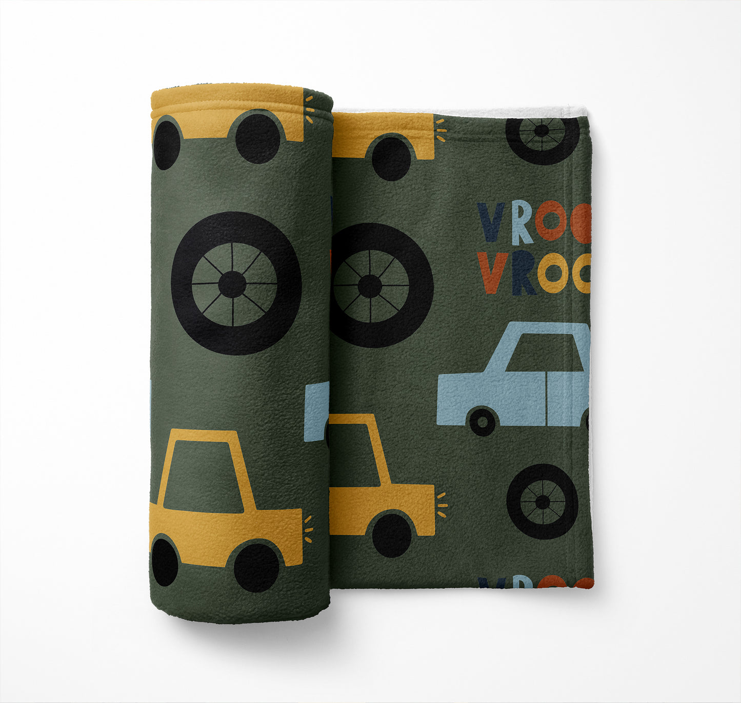 Vroom vroom Velveteen Fleece Blanket