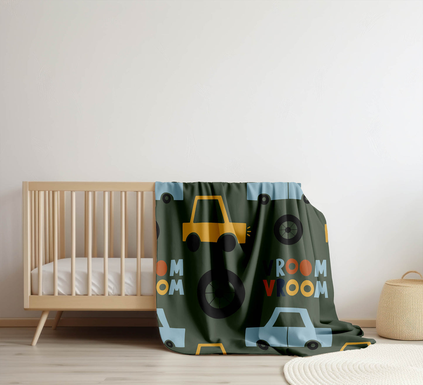 Vroom vroom Velveteen Fleece Blanket