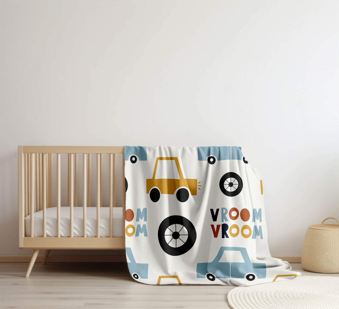 Vroom vroom Velveteen Fleece Blanket