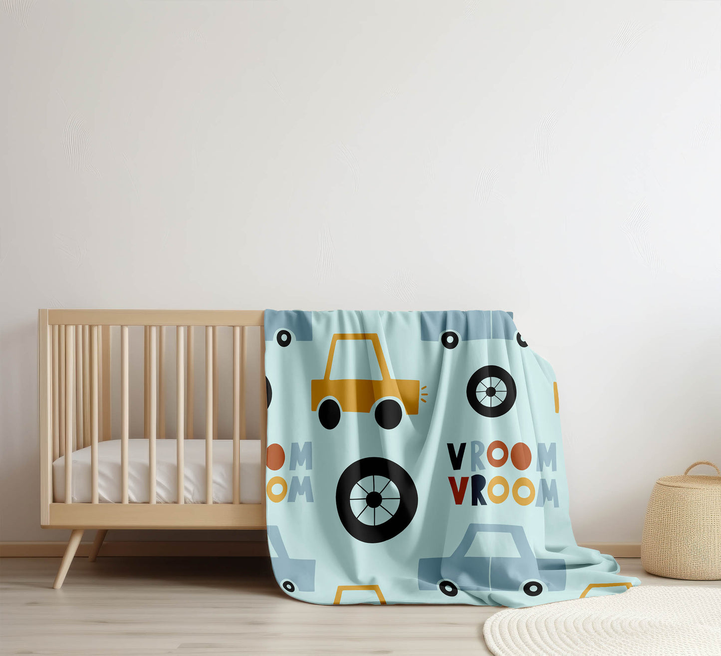 Vroom vroom Velveteen Fleece Blanket