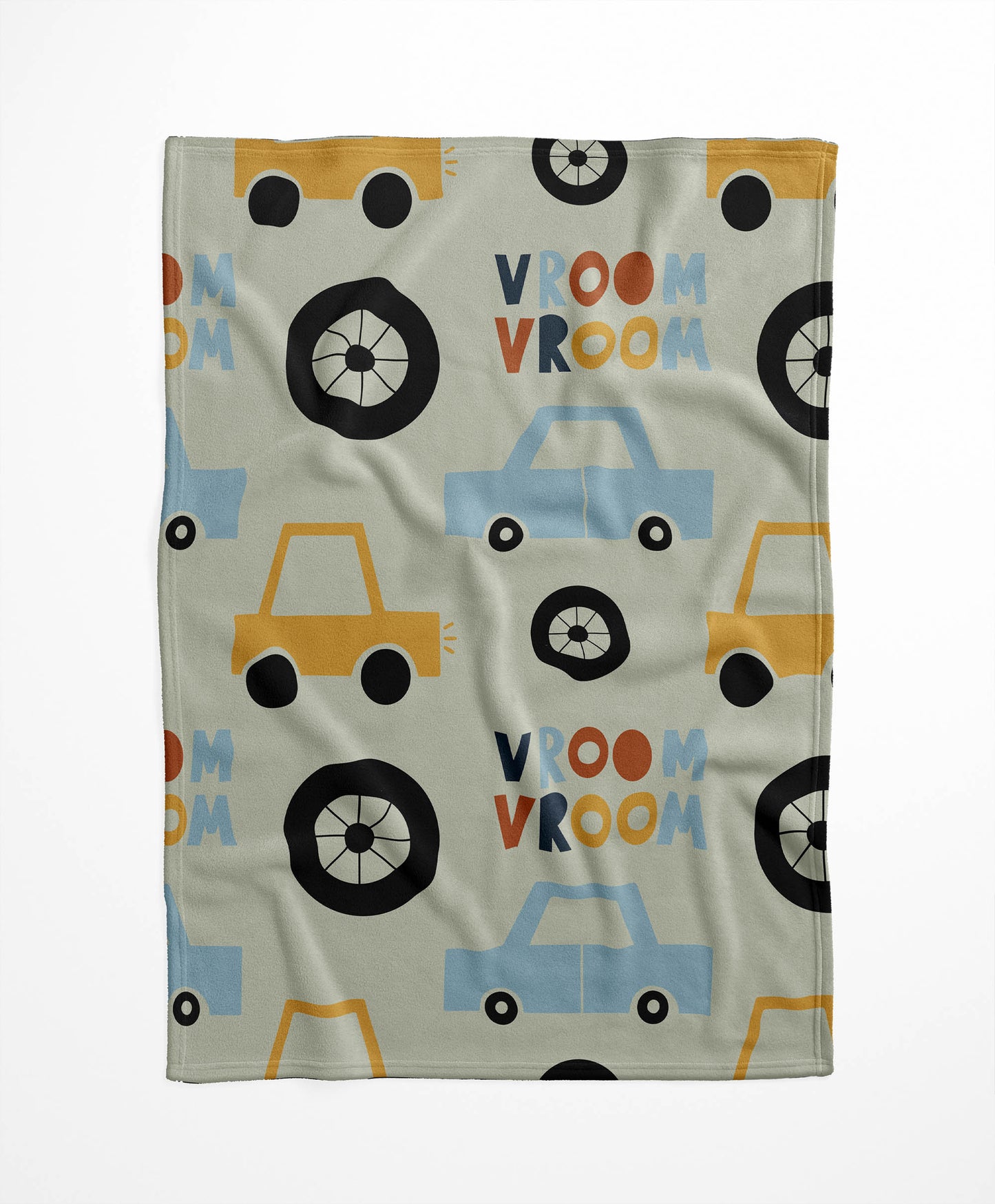 Vroom vroom Velveteen Fleece Blanket