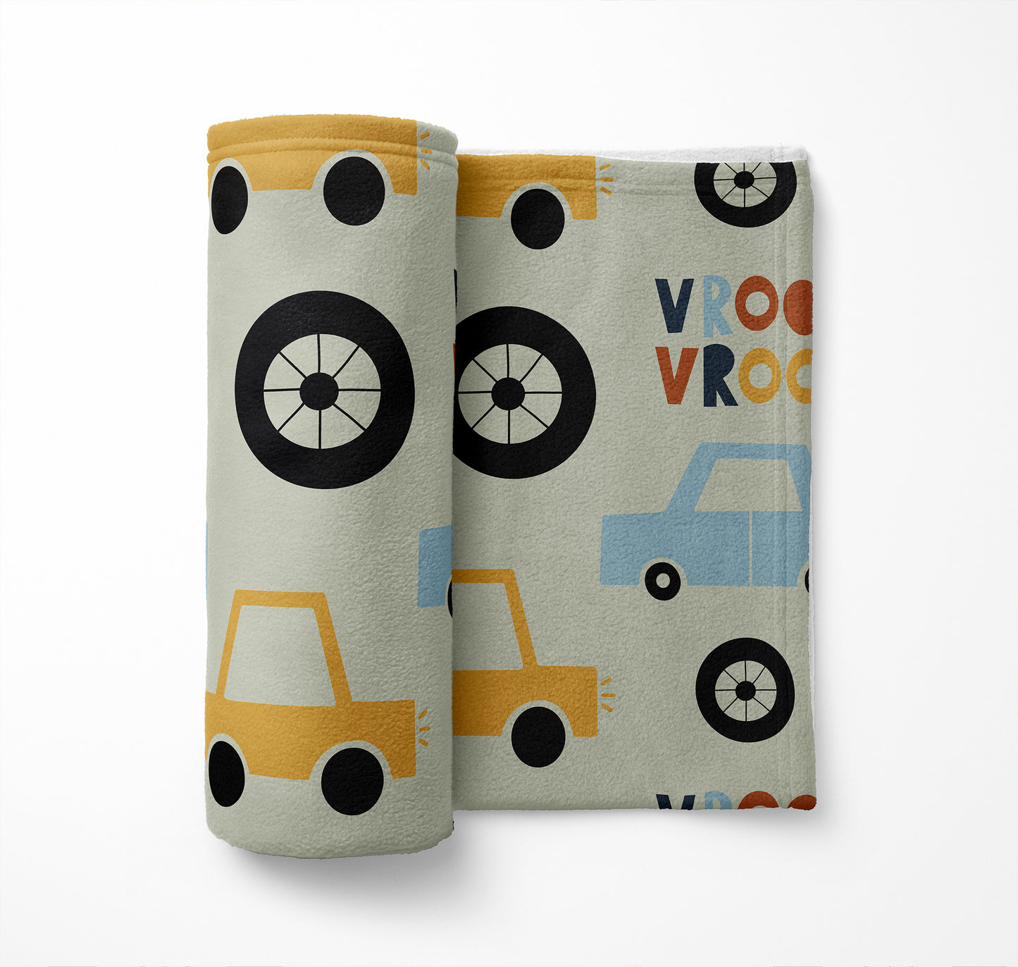 Vroom vroom Velveteen Fleece Blanket