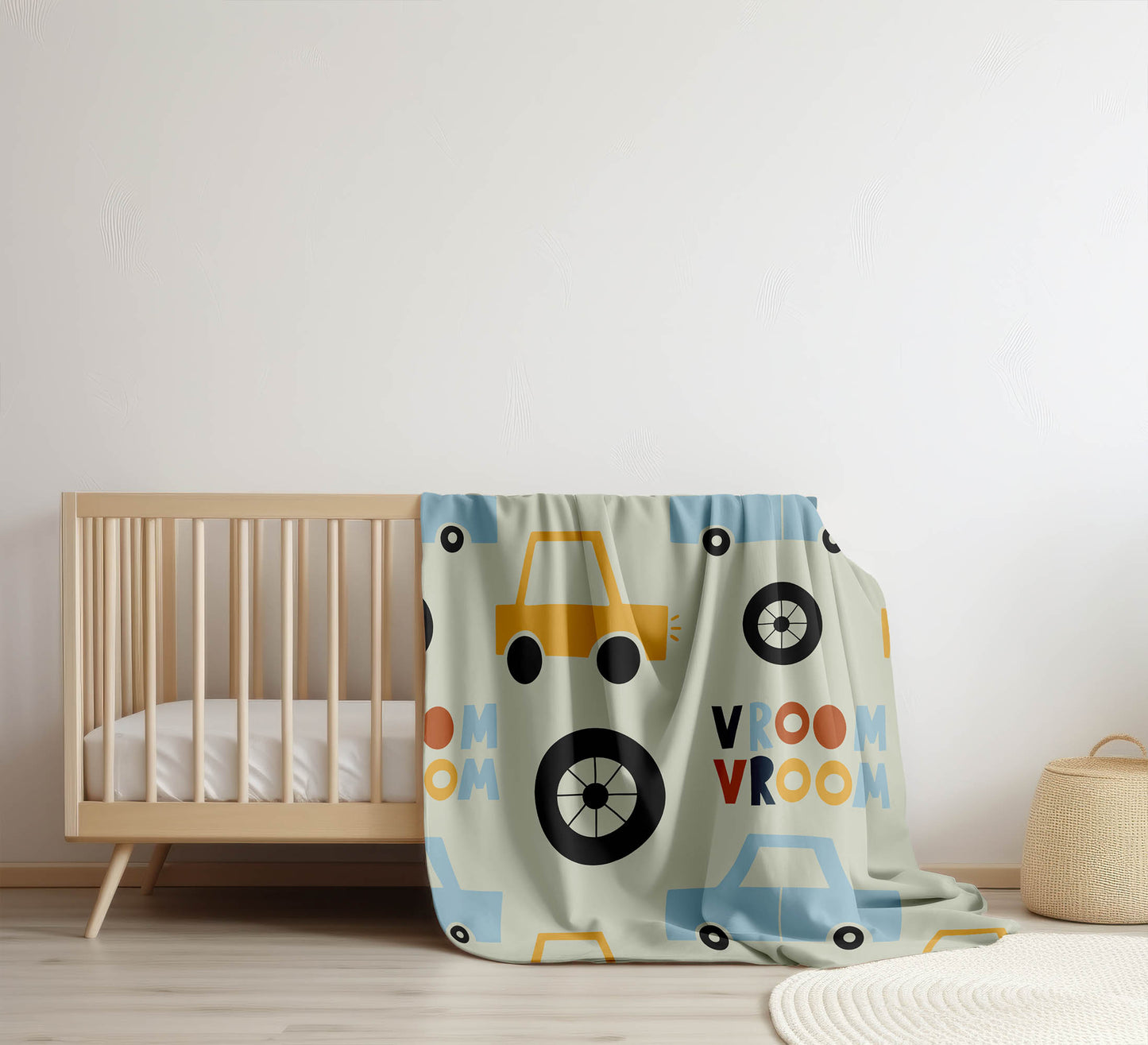 Vroom vroom Velveteen Fleece Blanket
