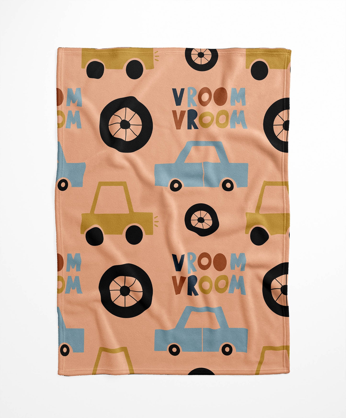 Vroom vroom Velveteen Fleece Blanket