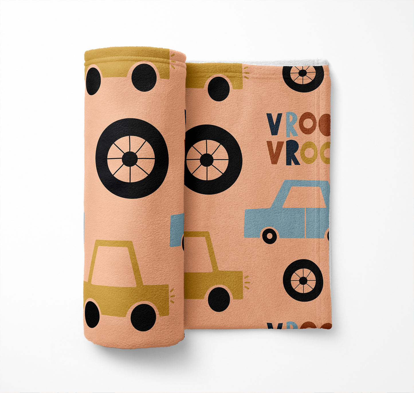 Vroom vroom Velveteen Fleece Blanket