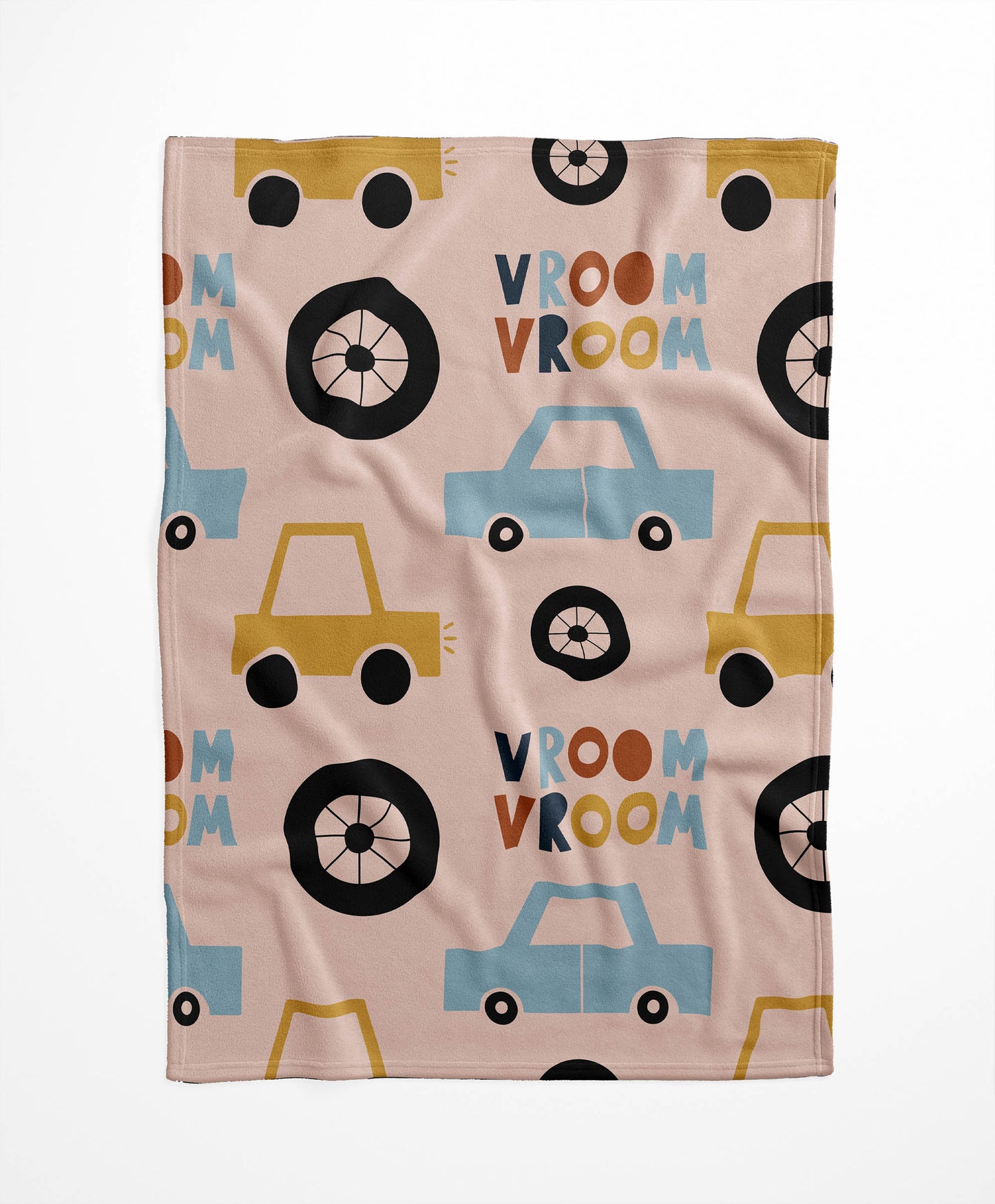 Vroom vroom Velveteen Fleece Blanket