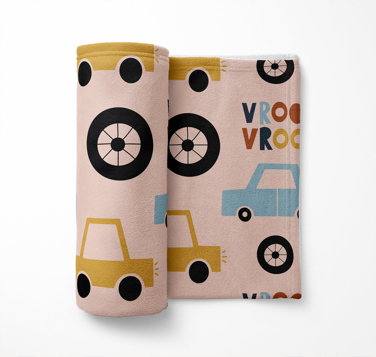 Vroom vroom Velveteen Fleece Blanket