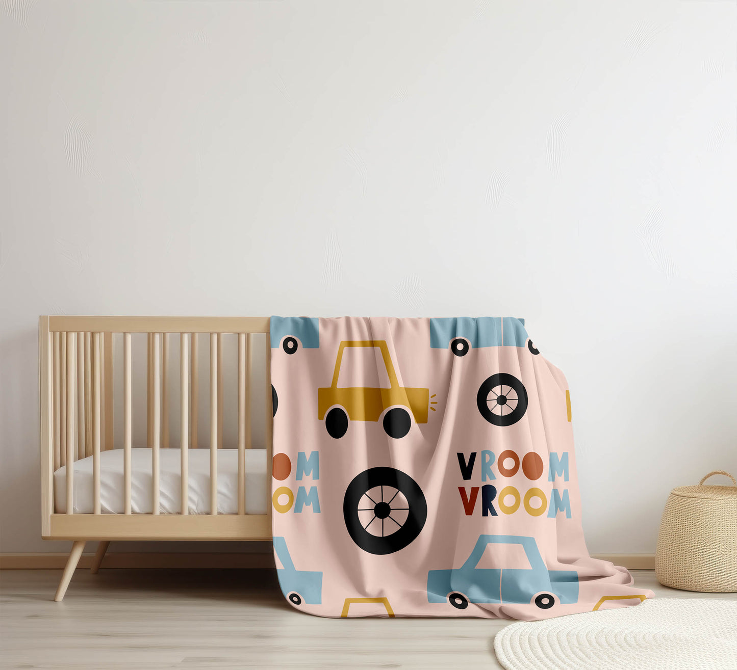Vroom vroom Velveteen Fleece Blanket