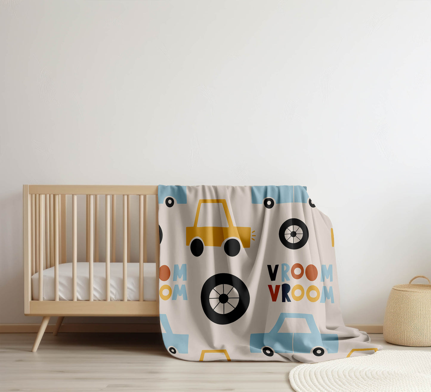 Vroom vroom Velveteen Fleece Blanket