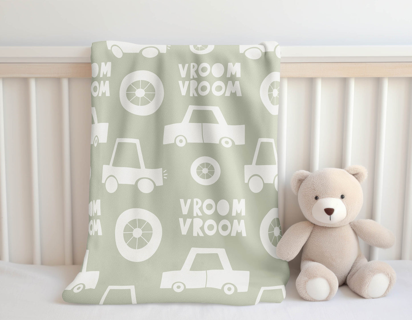 Vroom vroom Velveteen Fleece Blanket