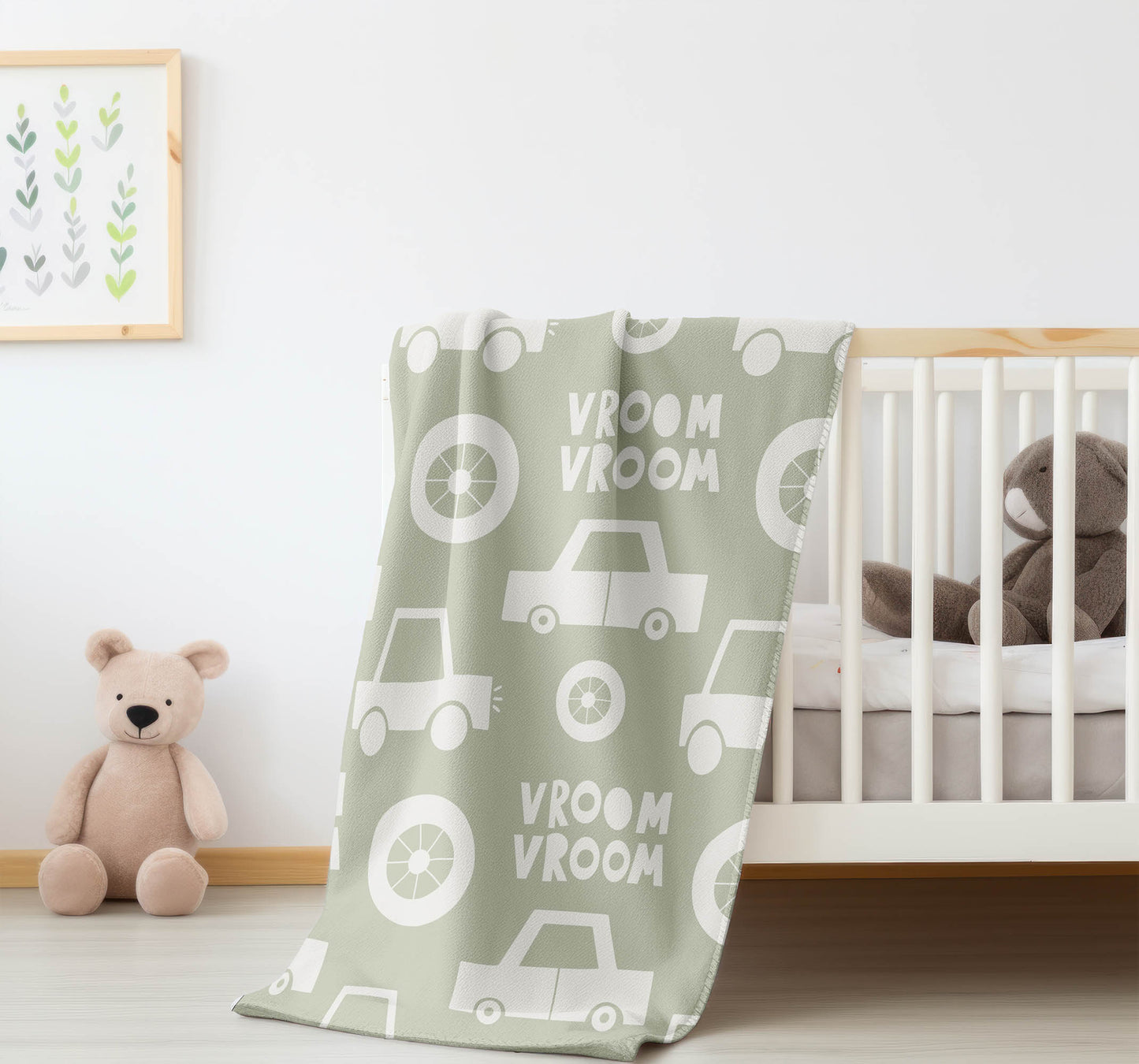 Vroom vroom Velveteen Fleece Blanket