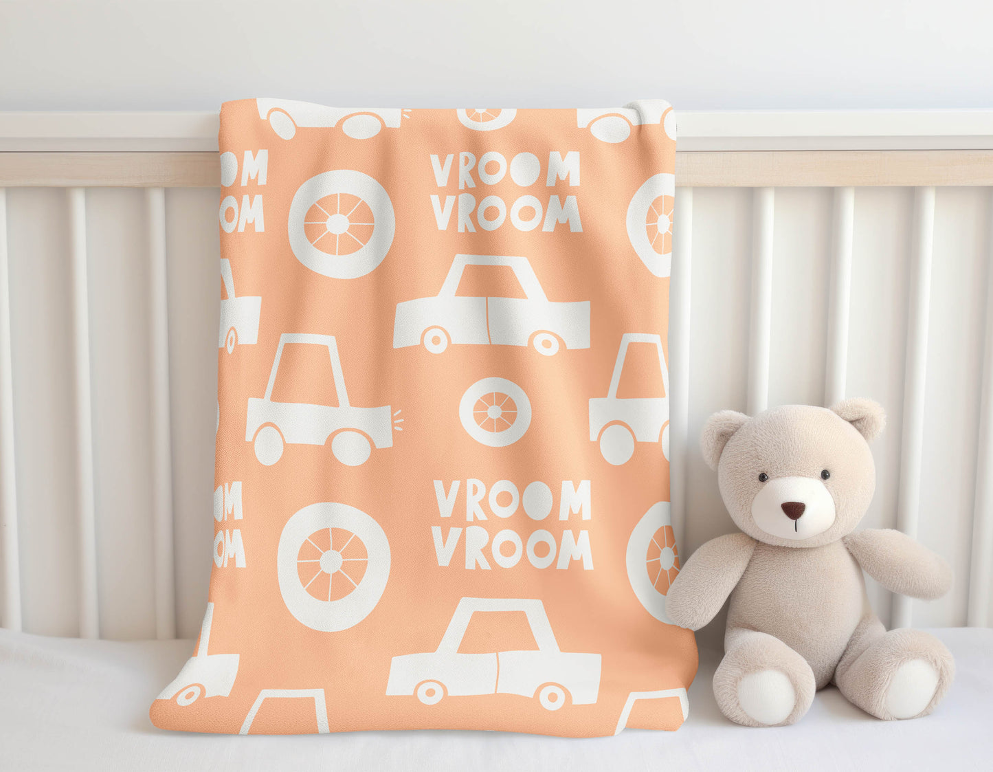 Vroom vroom Velveteen Fleece Blanket