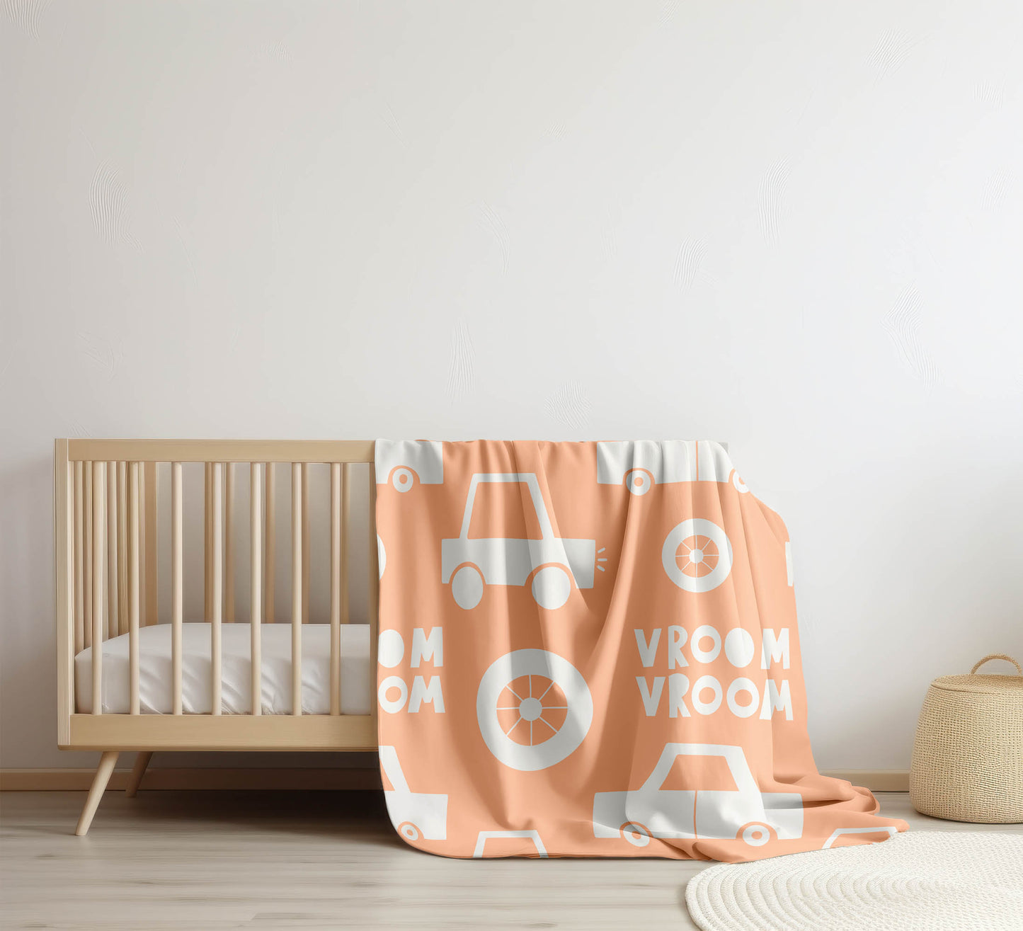Vroom vroom Velveteen Fleece Blanket