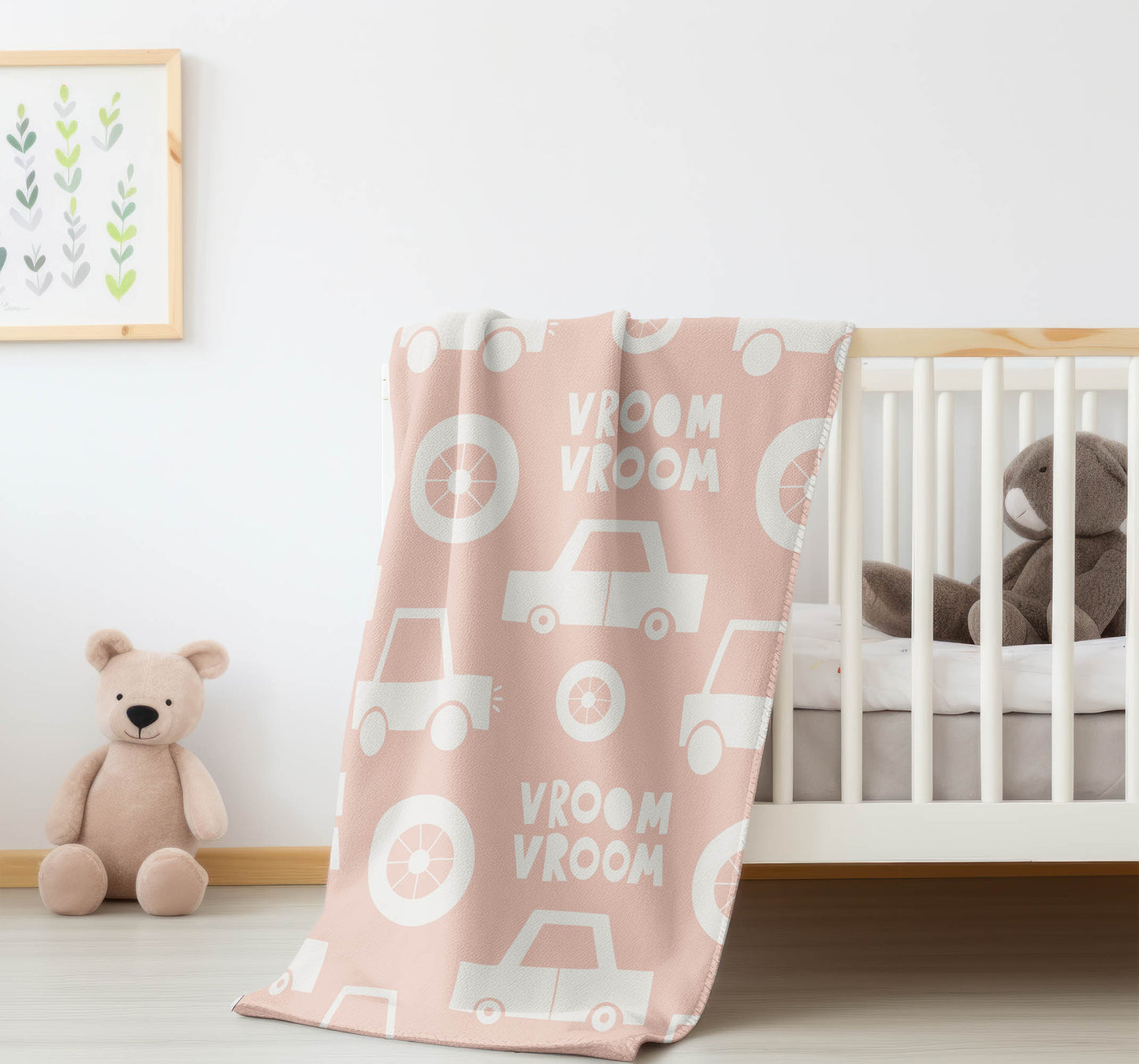 Vroom vroom Velveteen Fleece Blanket