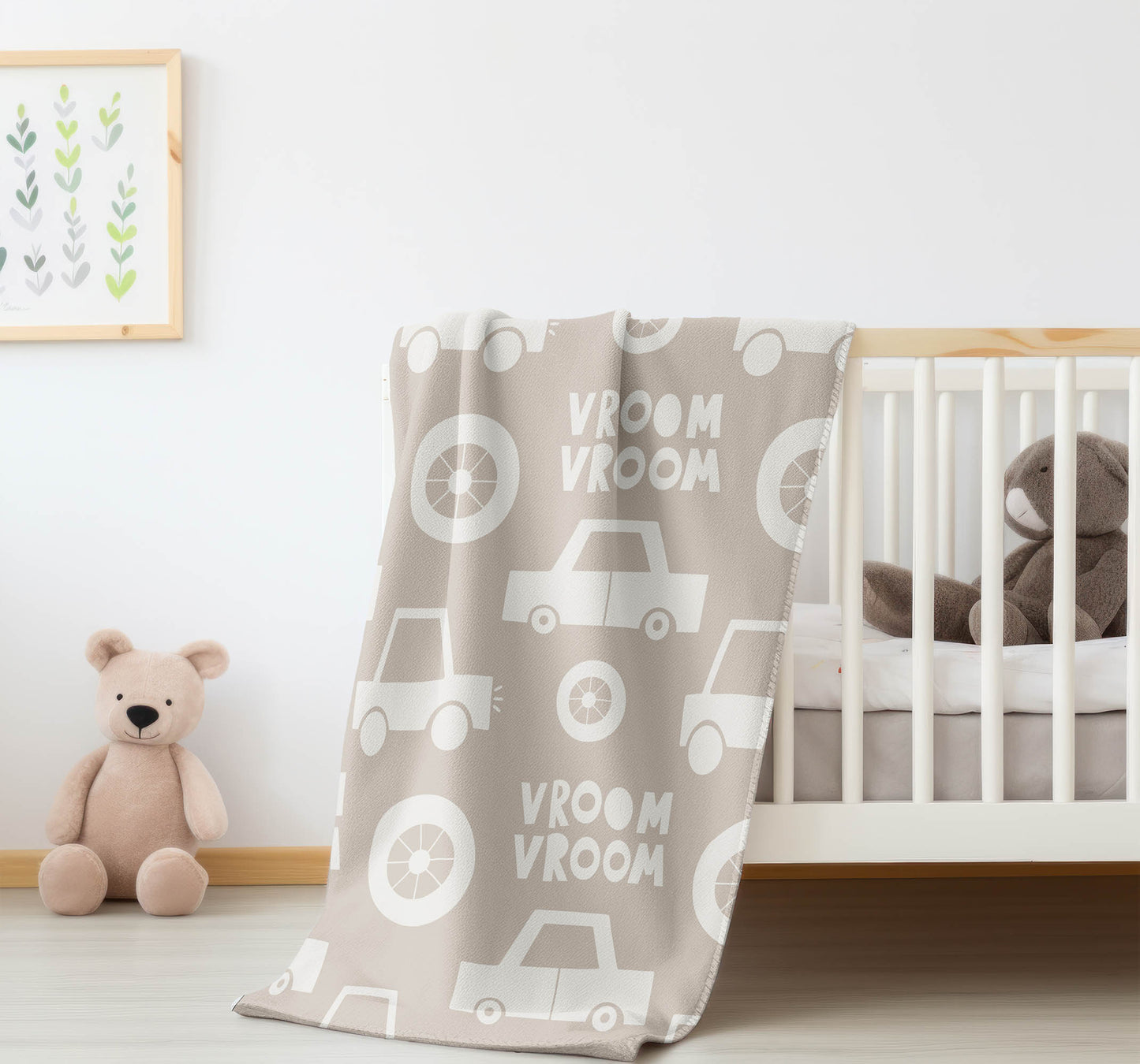 Vroom vroom Velveteen Fleece Blanket