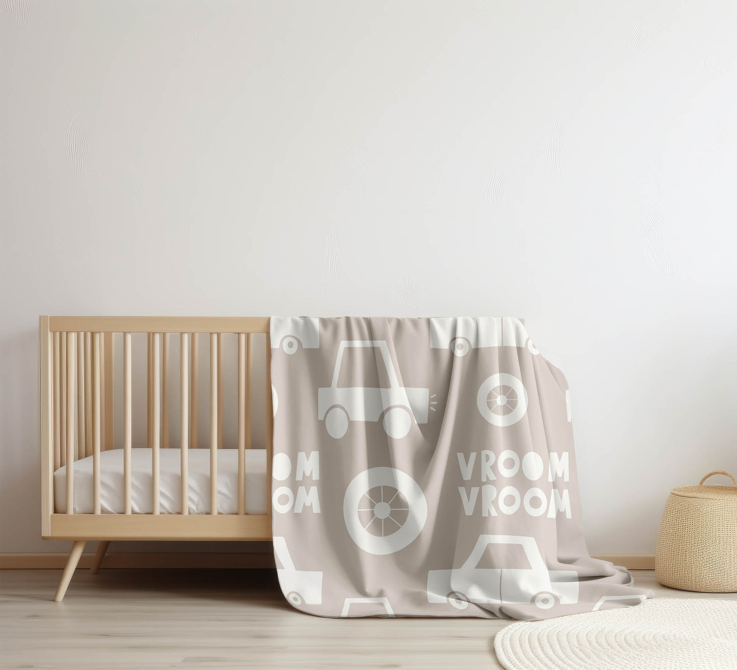 Vroom vroom Velveteen Fleece Blanket