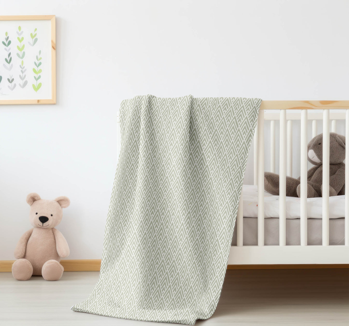 Chevron Spike Velveteen Fleece Blanket