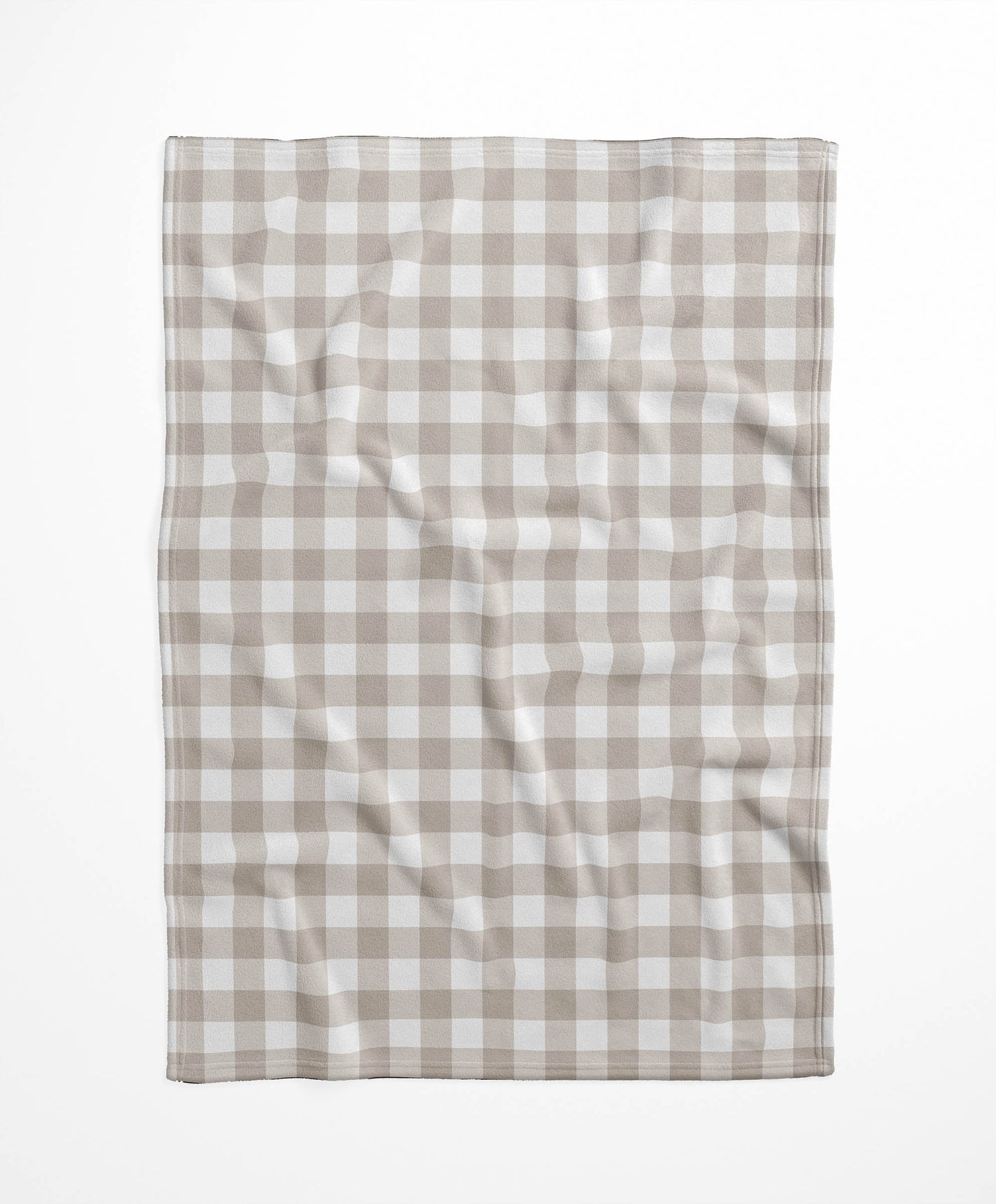 Proper Gingham Velveteen Fleece Blanket