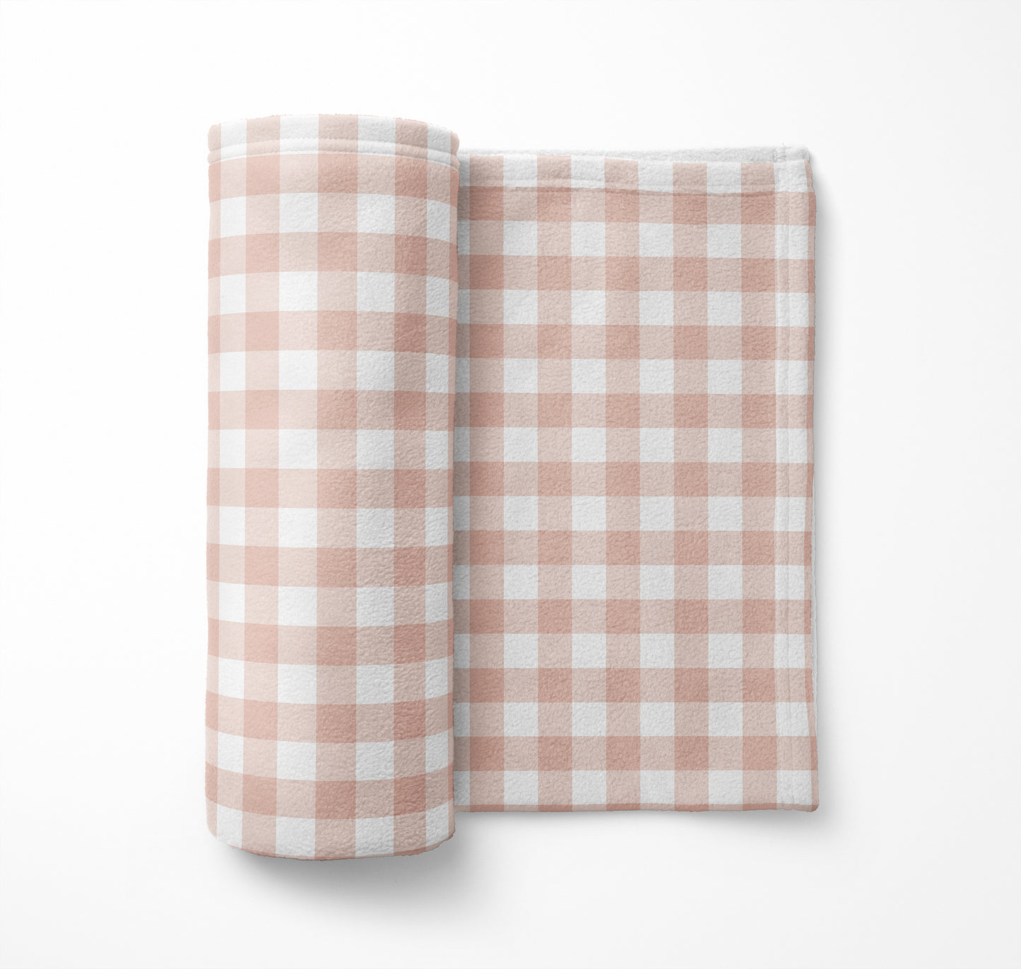 Proper Gingham Velveteen Fleece Blanket