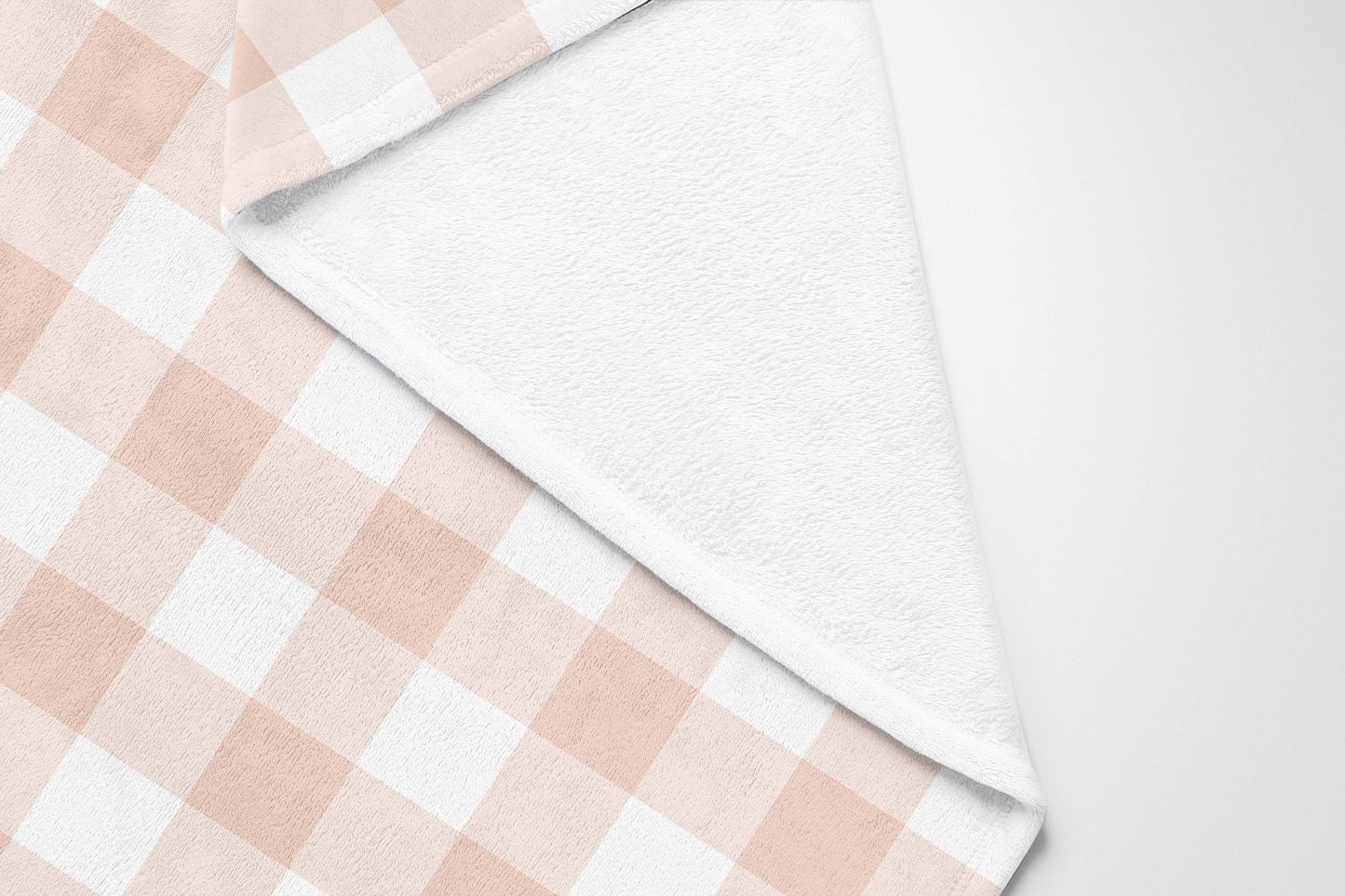 Proper Gingham Velveteen Fleece Blanket