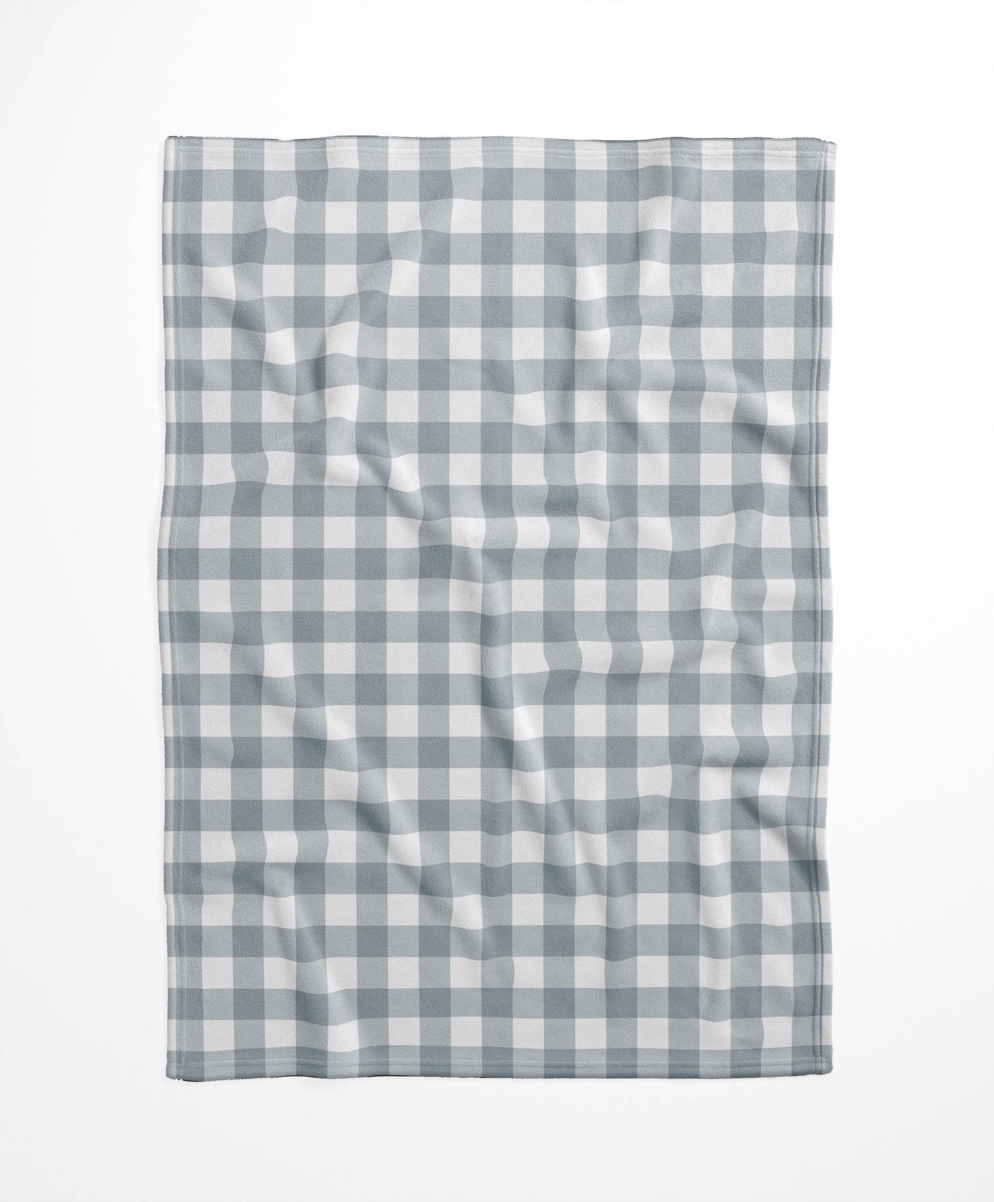 Proper Gingham Velveteen Fleece Blanket