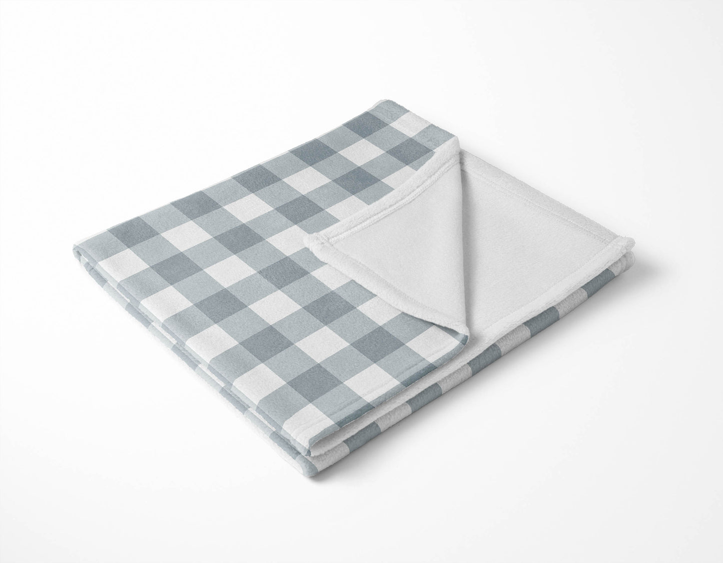 Proper Gingham Velveteen Fleece Blanket