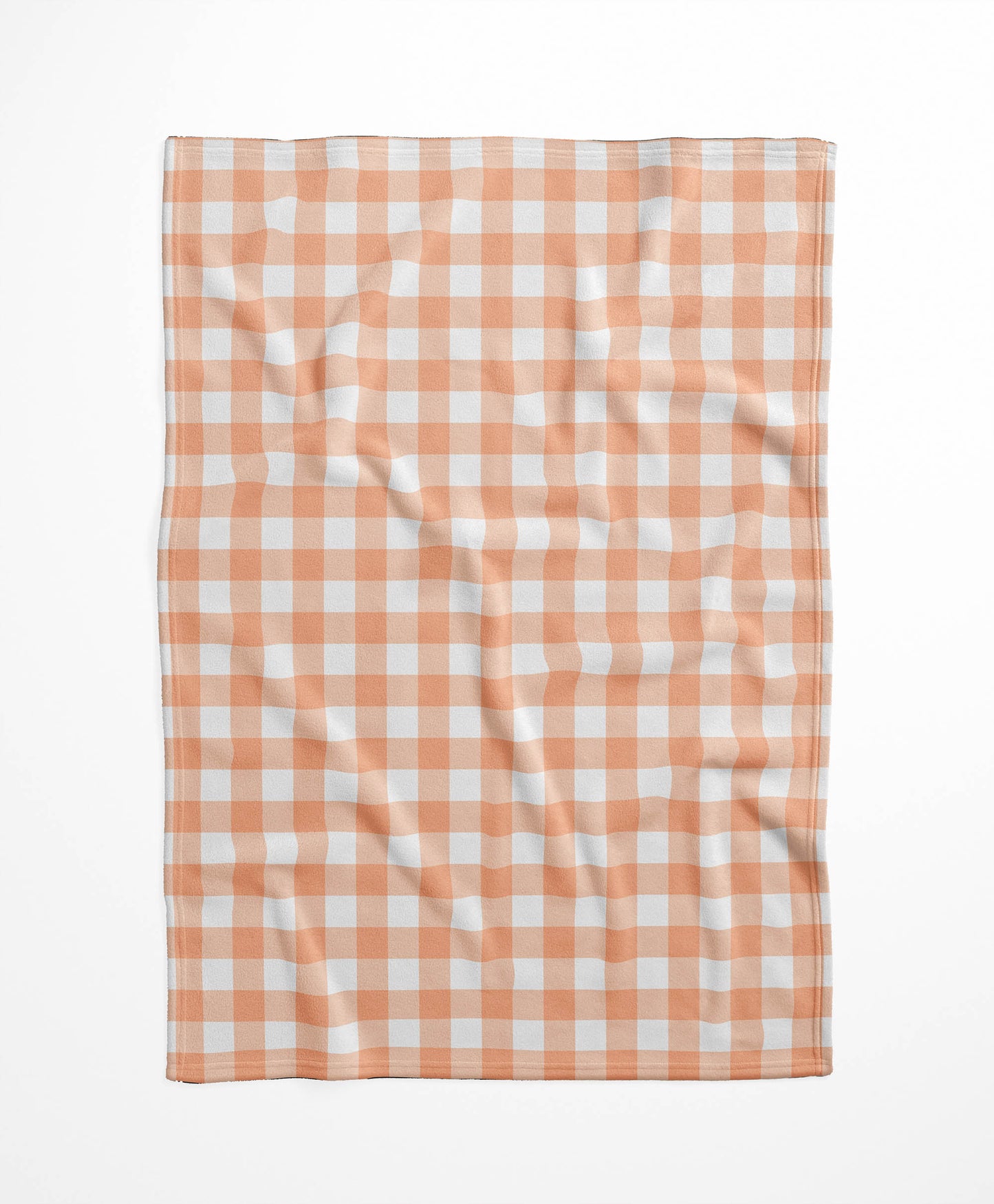 Proper Gingham Velveteen Fleece Blanket