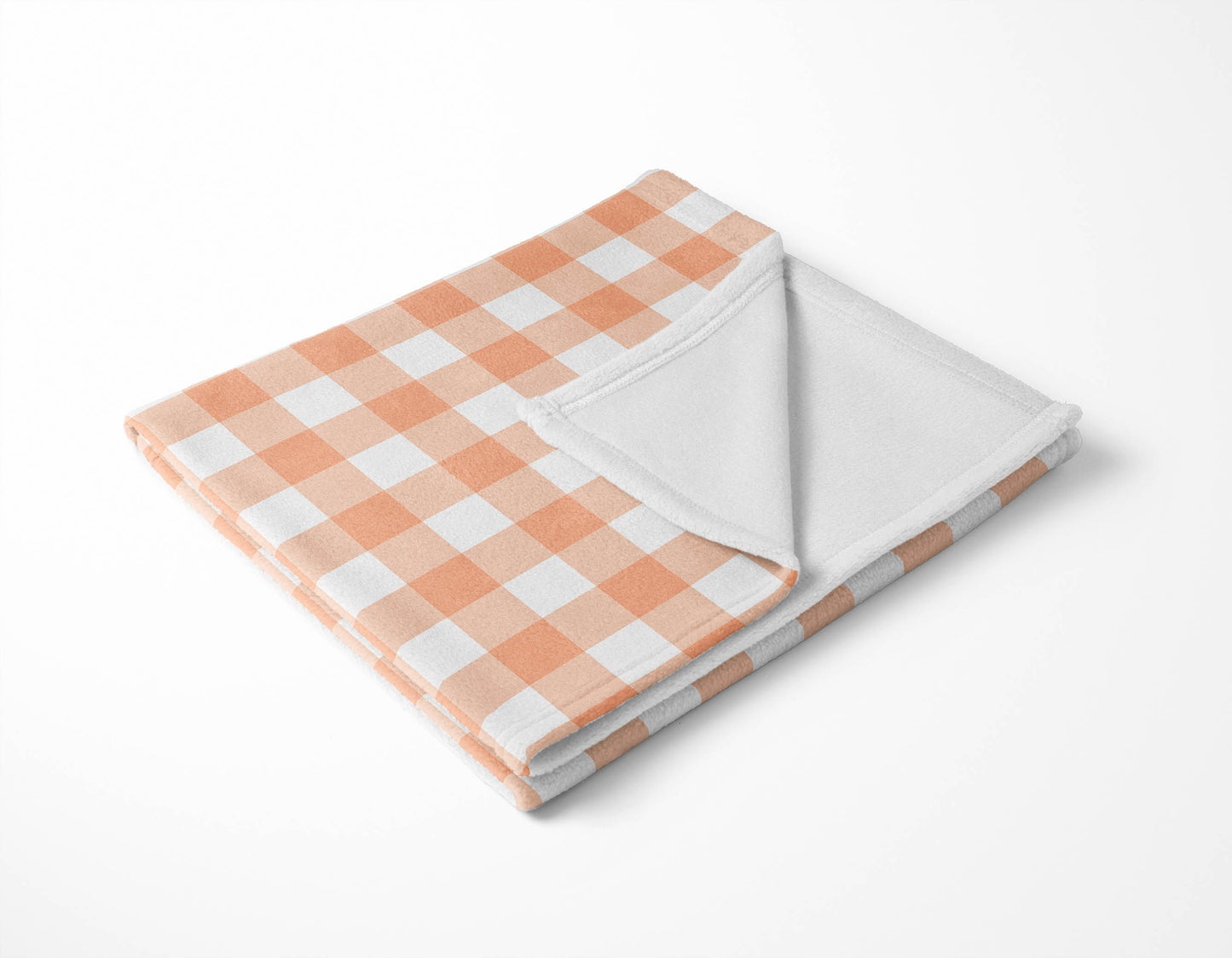 Proper Gingham Velveteen Fleece Blanket