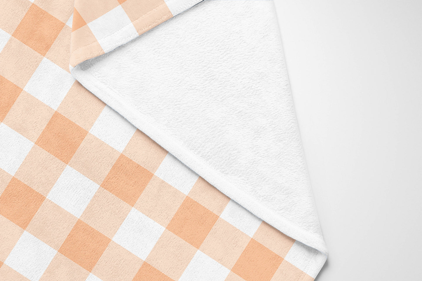 Proper Gingham Velveteen Fleece Blanket