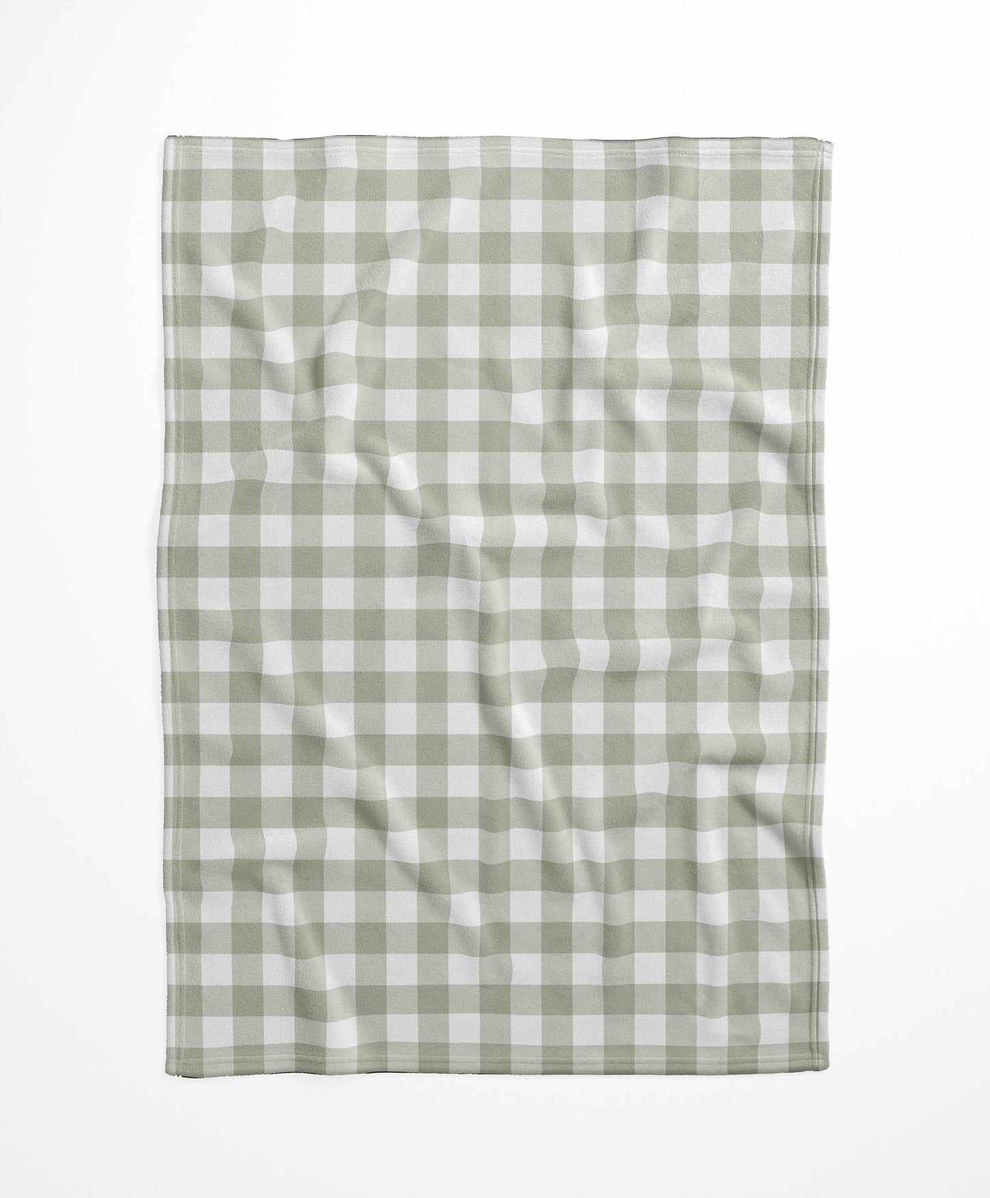 Proper Gingham Velveteen Fleece Blanket