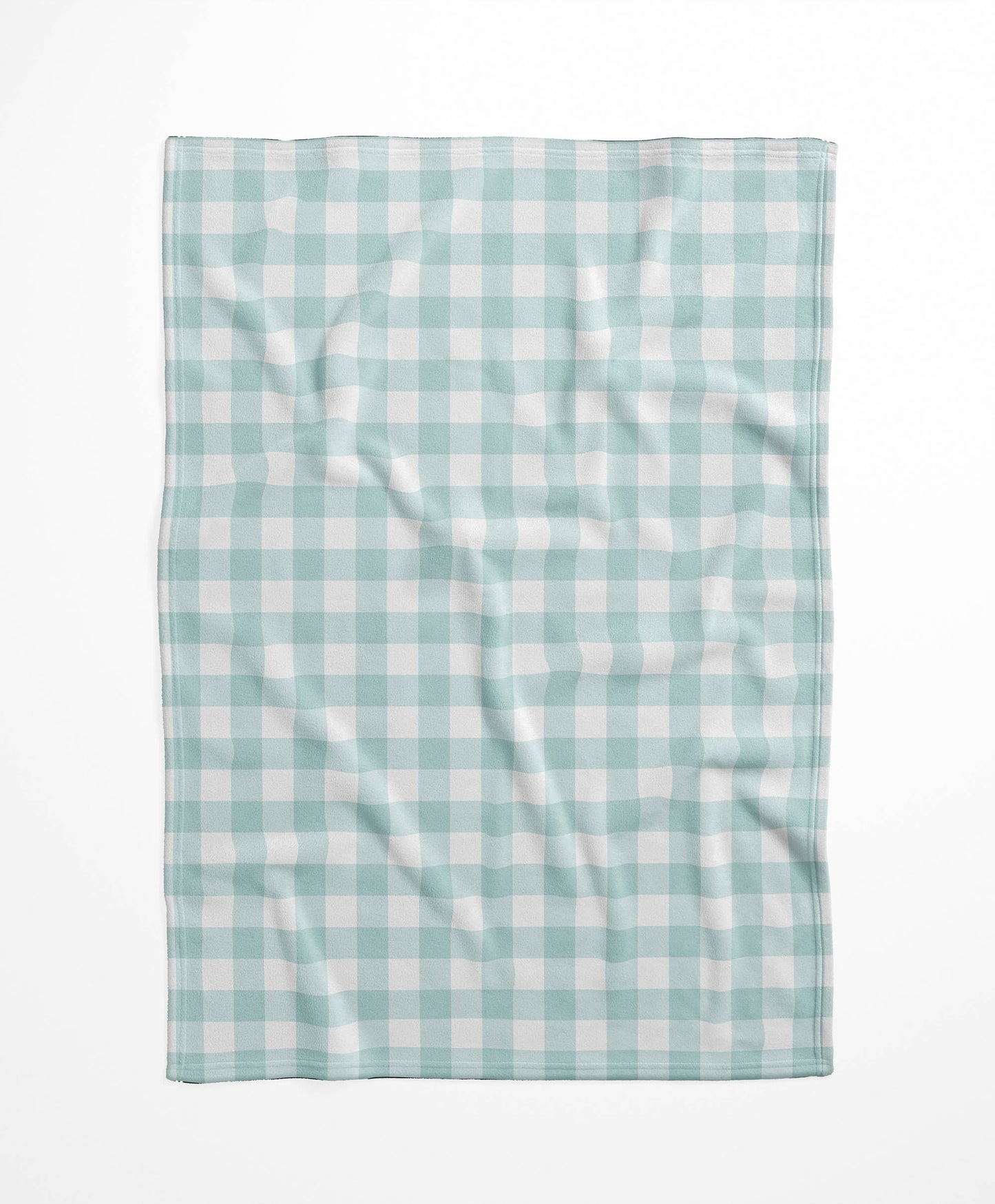 Proper Gingham Velveteen Fleece Blanket