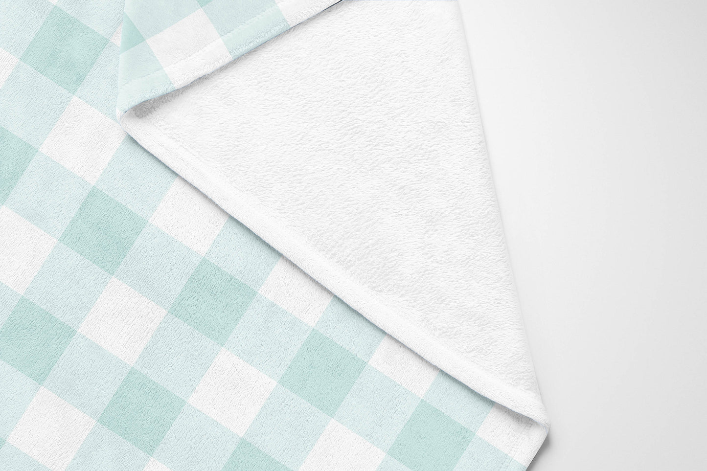 Proper Gingham Velveteen Fleece Blanket