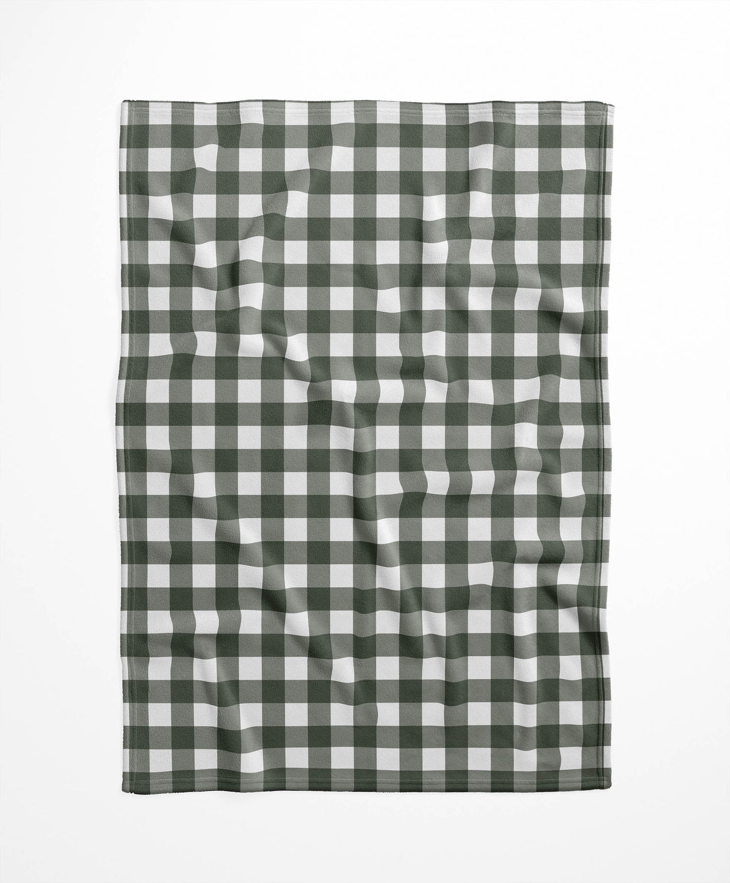 Proper Gingham Velveteen Fleece Blanket