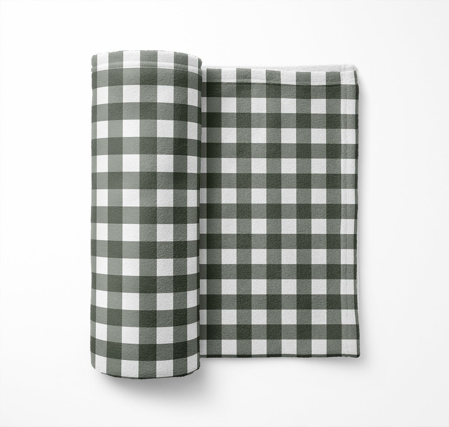 Proper Gingham Velveteen Fleece Blanket