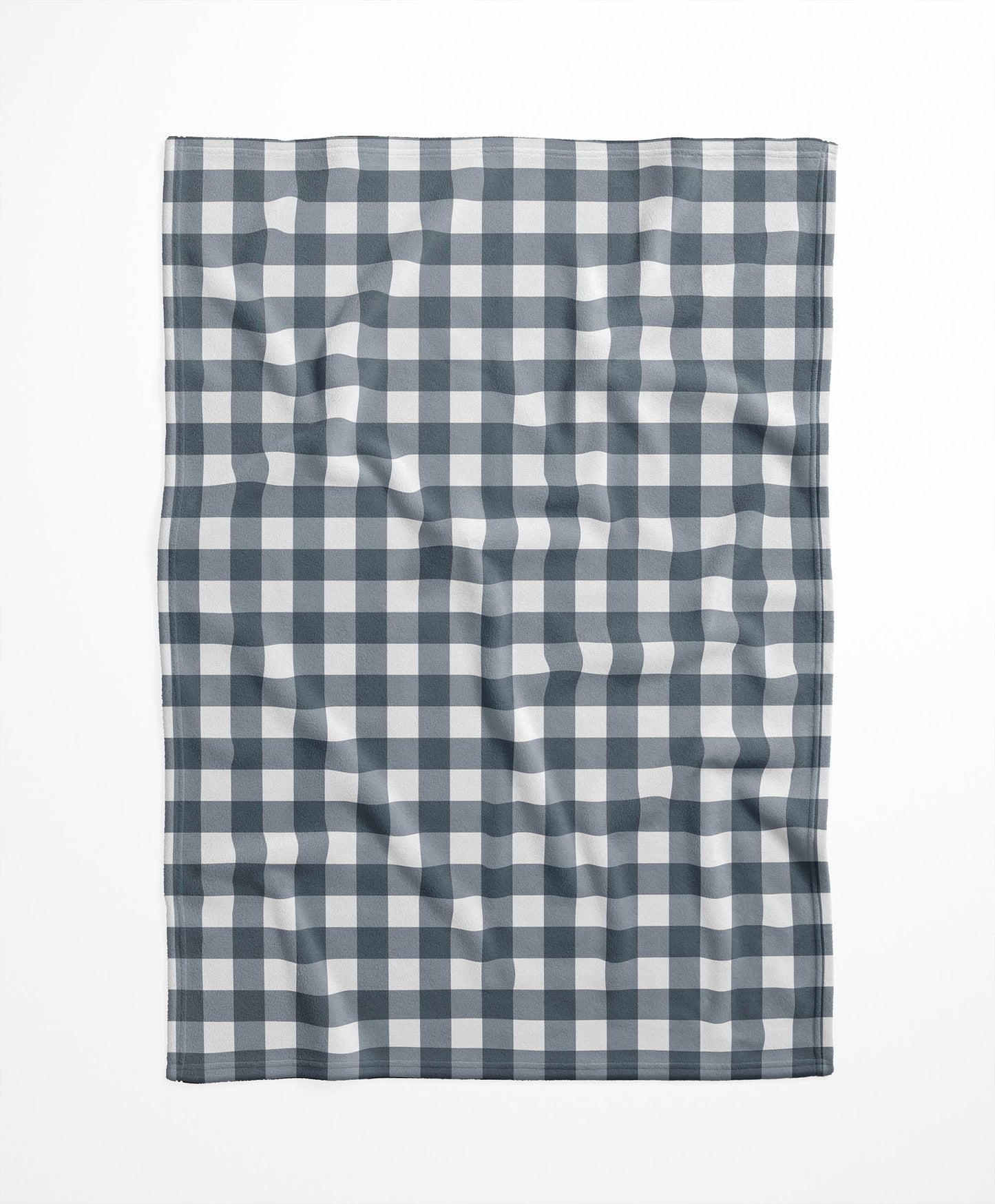 Proper Gingham Velveteen Fleece Blanket