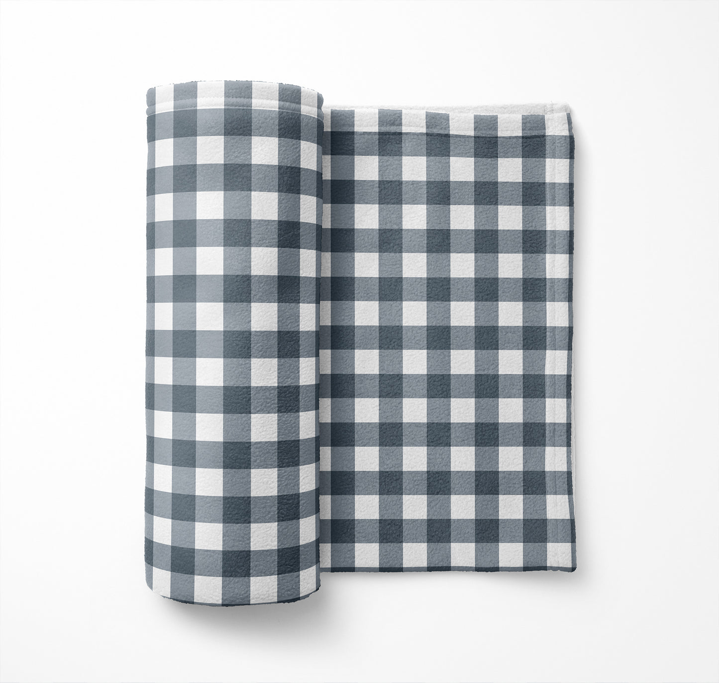 Proper Gingham Velveteen Fleece Blanket