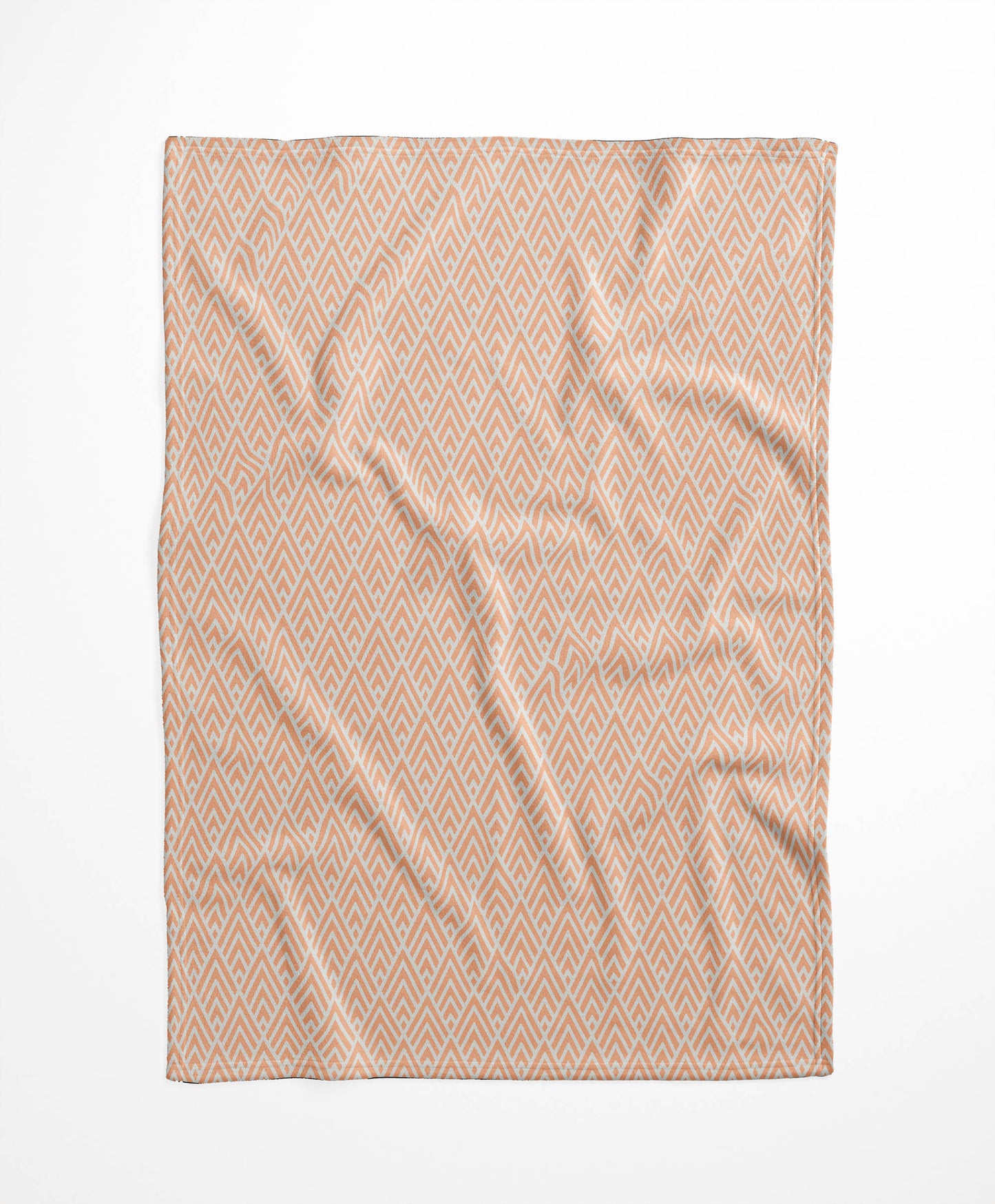 Chevron Spike Velveteen Fleece Blanket