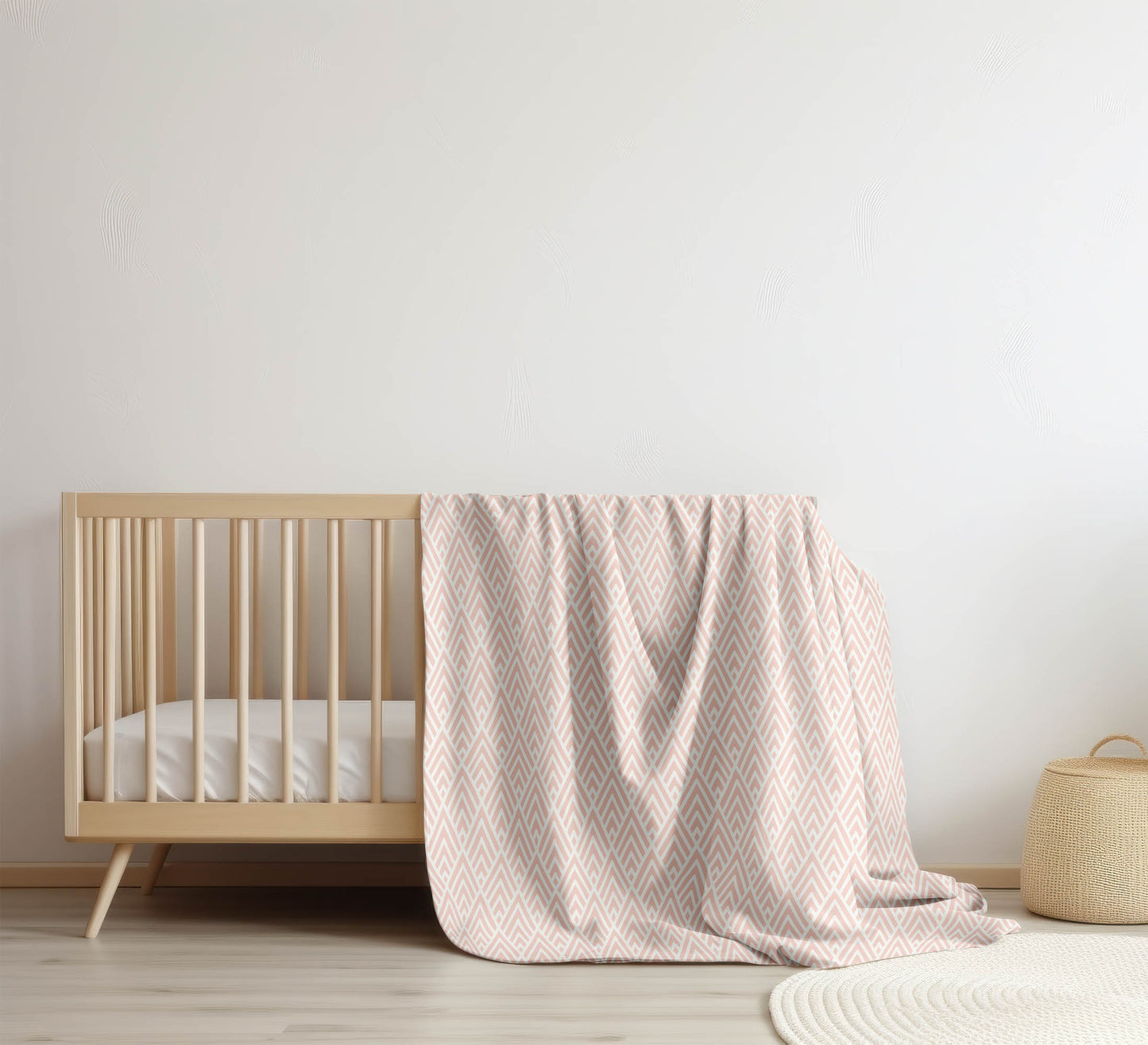 Chevron Spike Velveteen Fleece Blanket