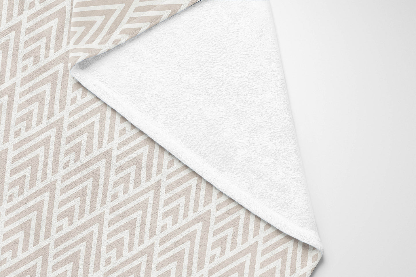 Chevron Spike Velveteen Fleece Blanket