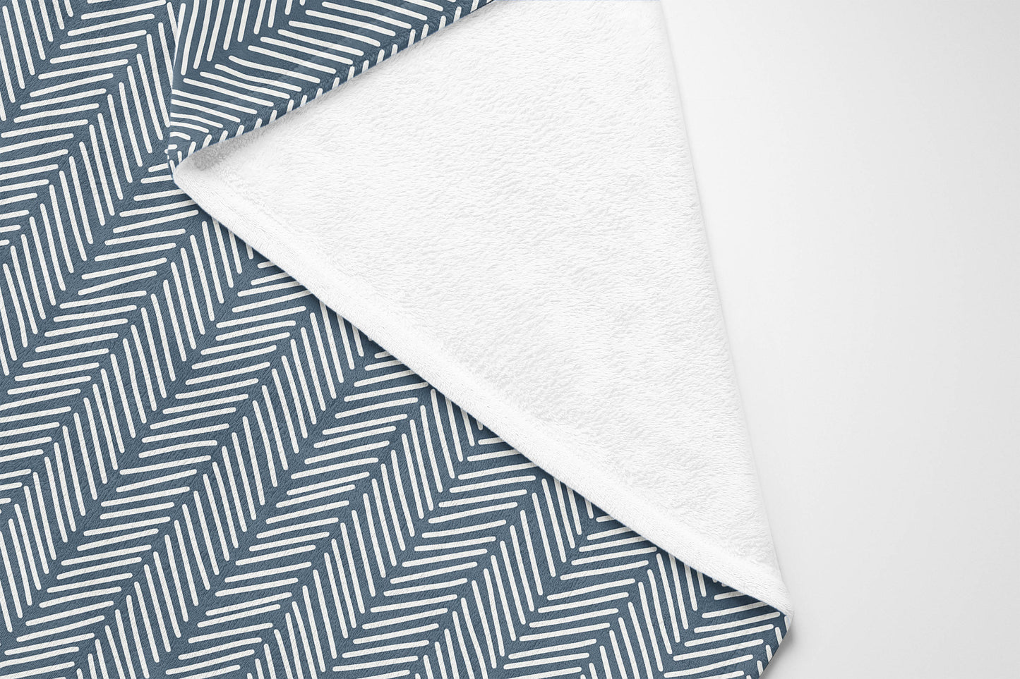 Chevron Stripe Velveteen Fleece Blanket