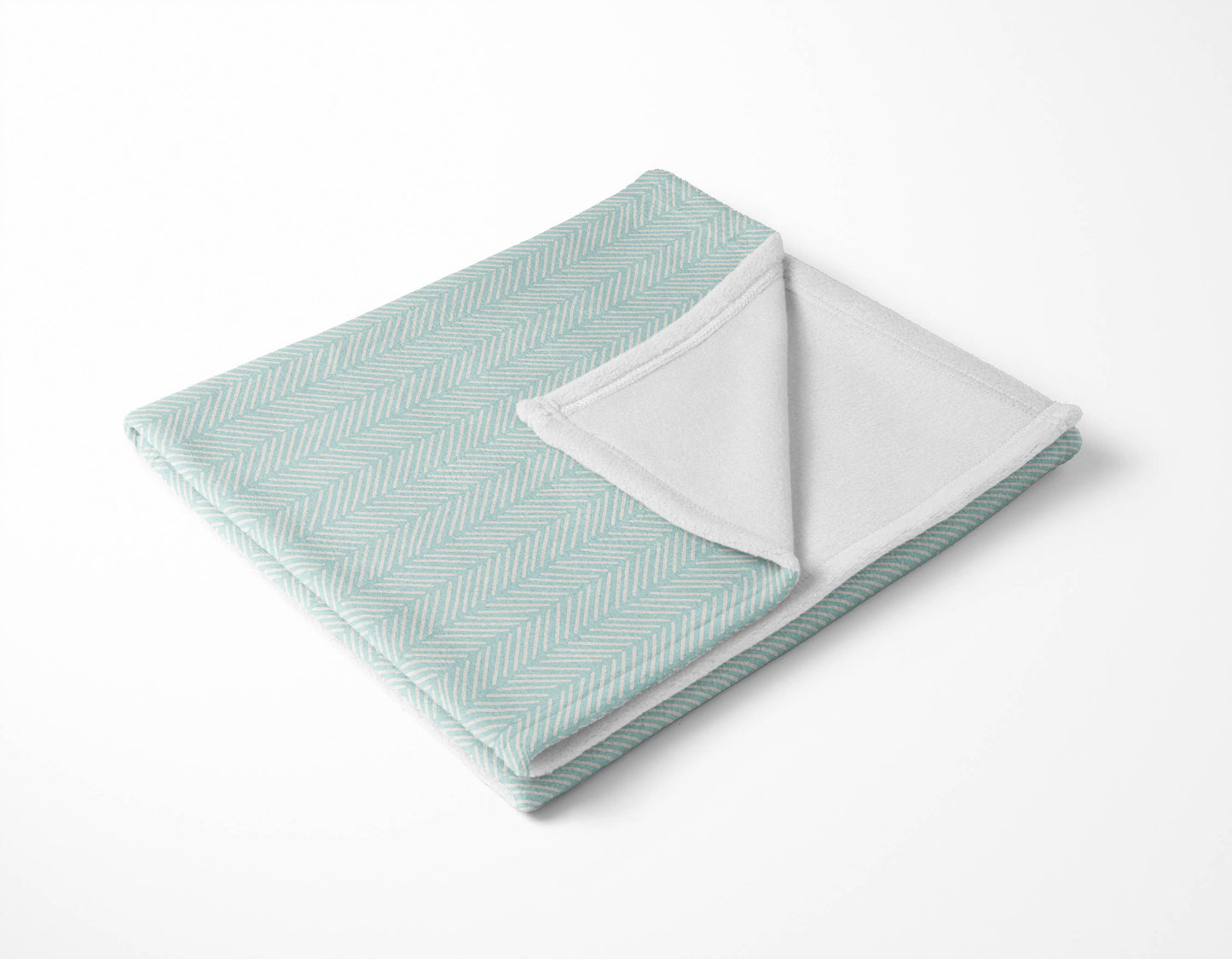 Chevron Stripe Velveteen Fleece Blanket