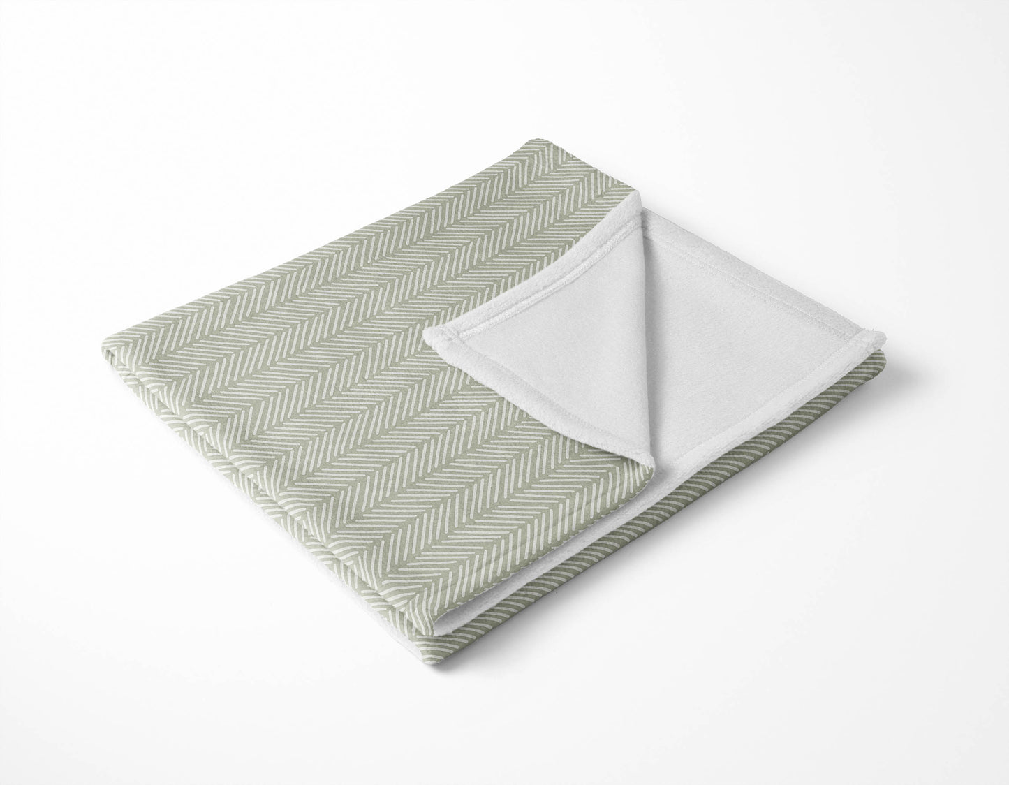 Chevron Stripe Velveteen Fleece Blanket