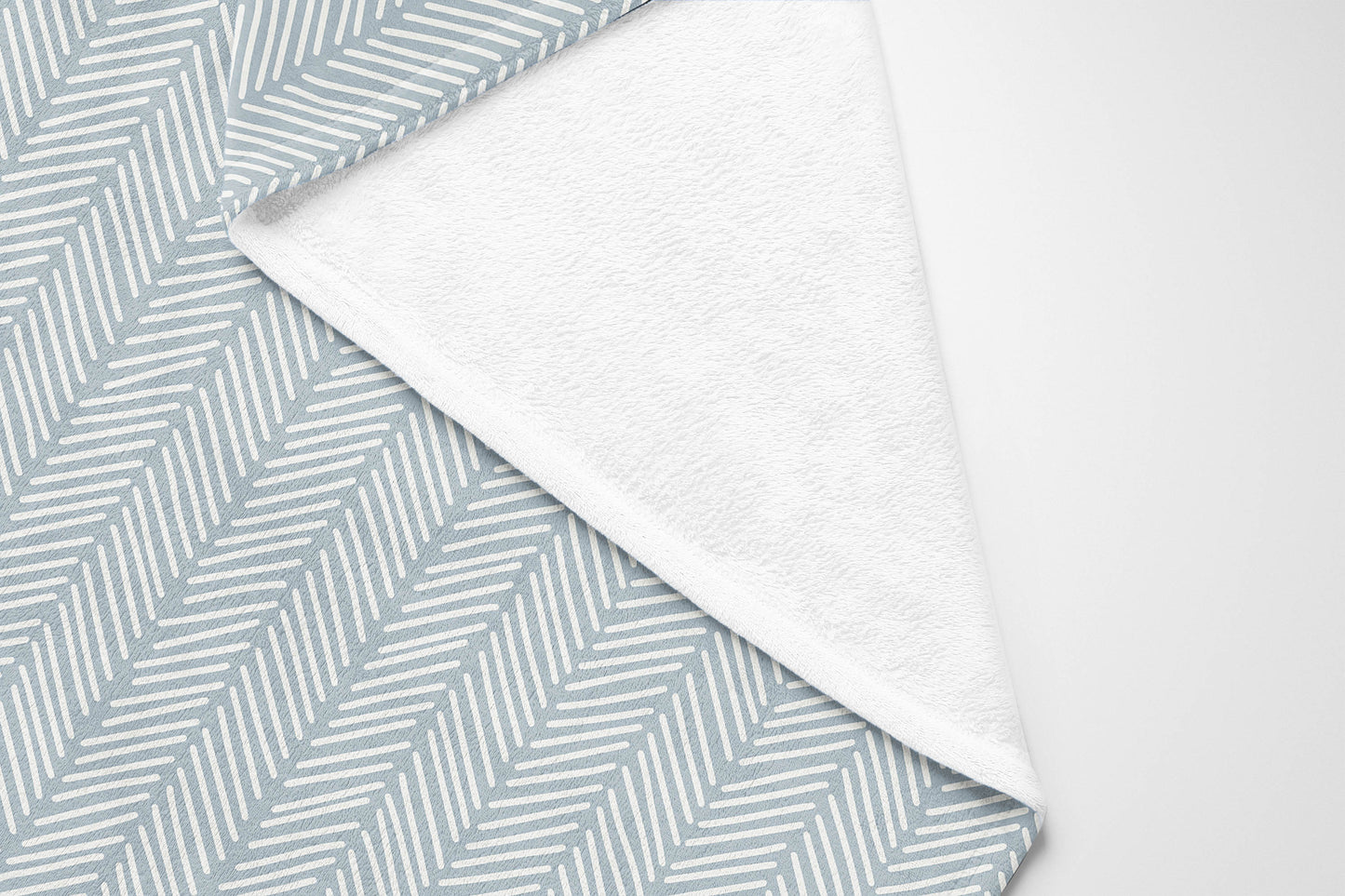 Chevron Stripe Velveteen Fleece Blanket