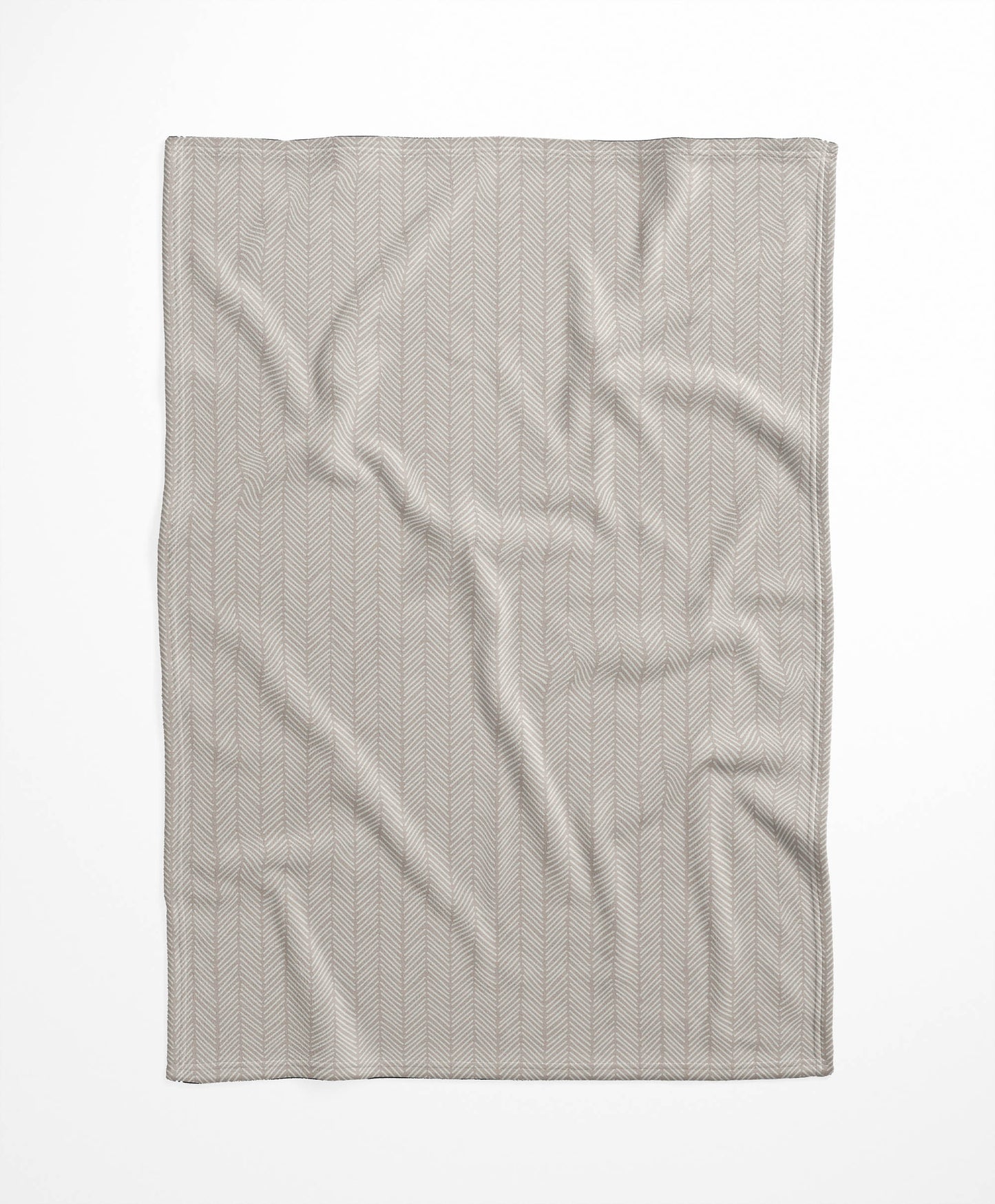 Chevron Stripe Velveteen Fleece Blanket