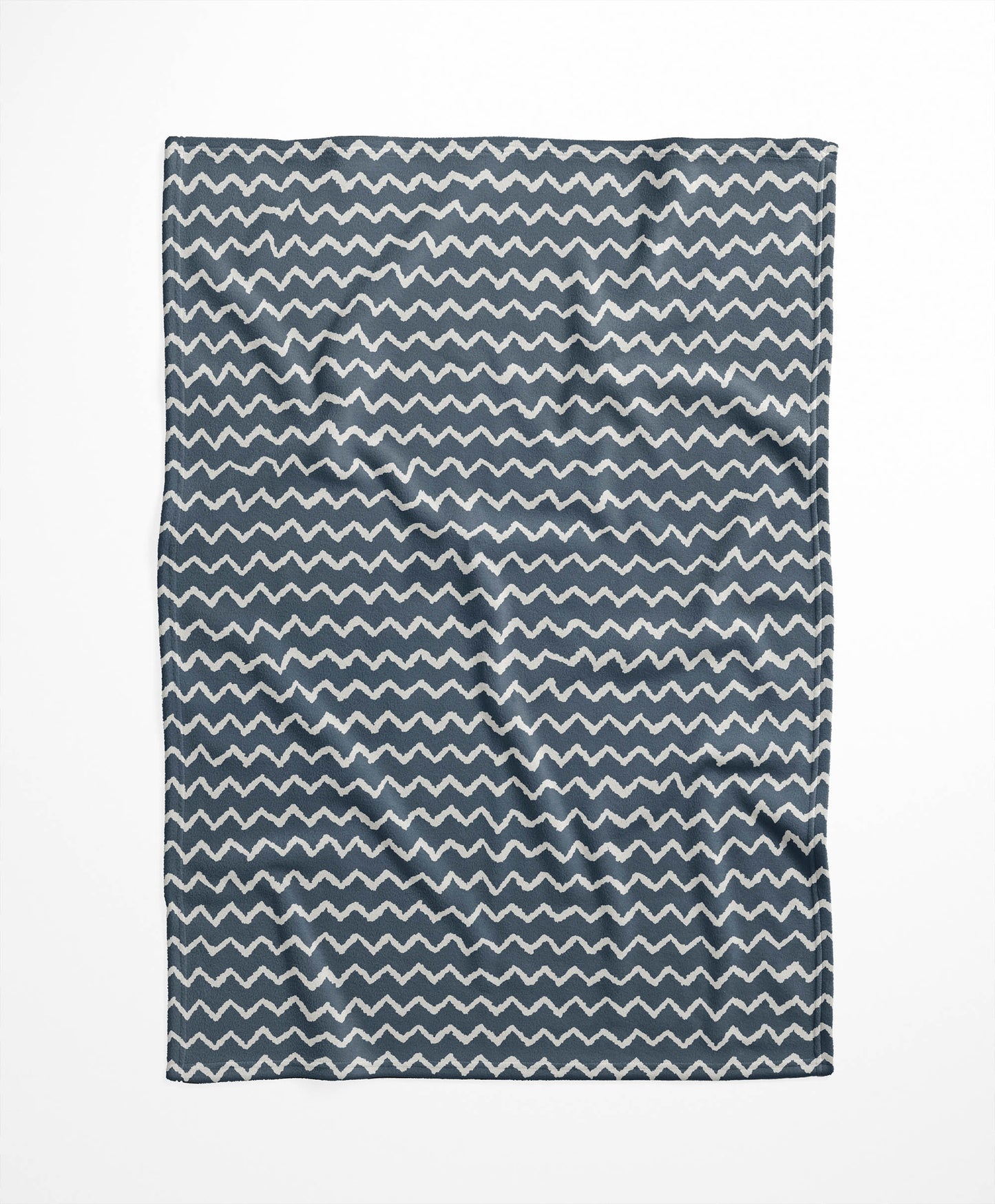 Chevron Wave Velveteen Fleece Blanket