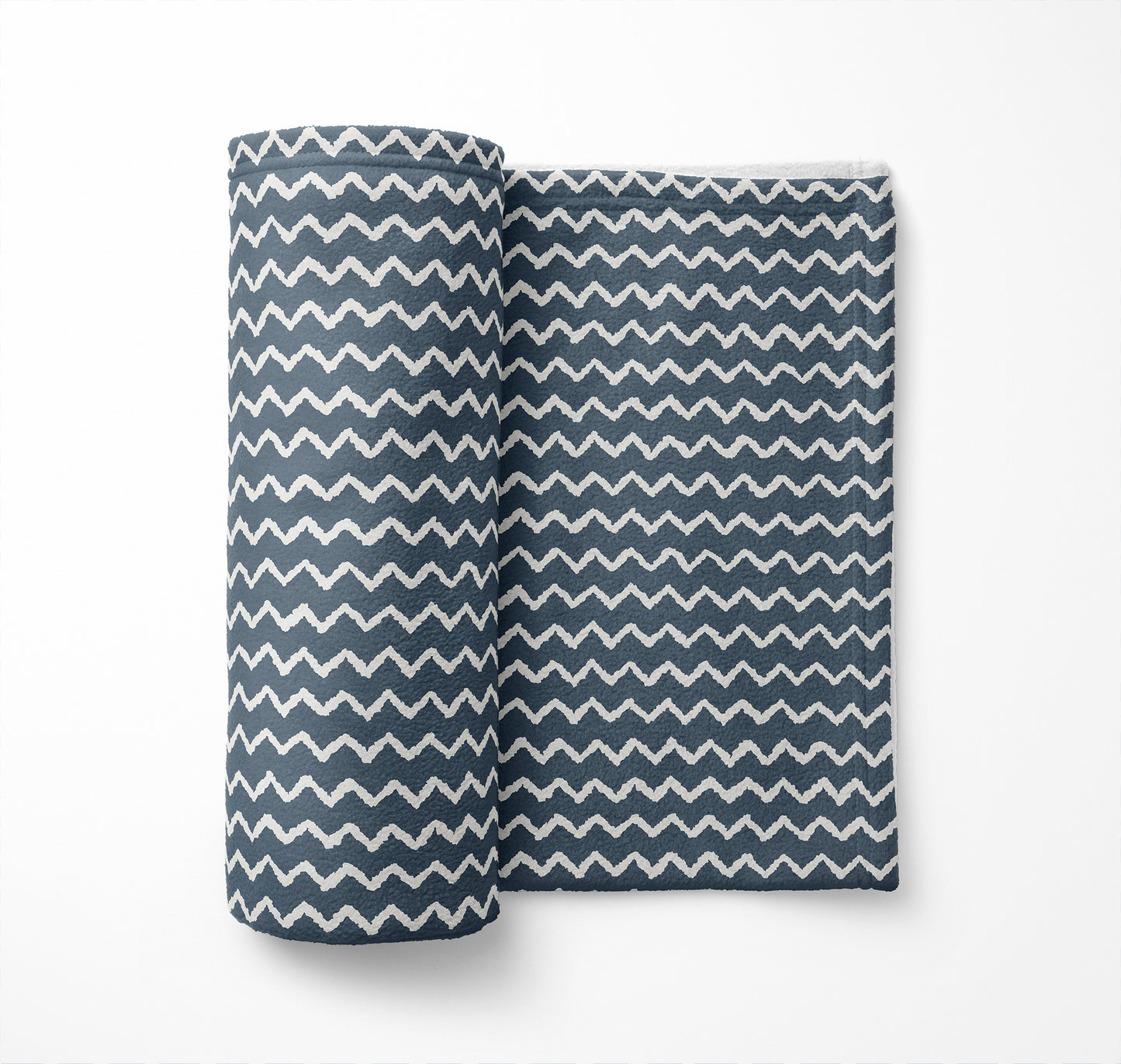Chevron Wave Velveteen Fleece Blanket