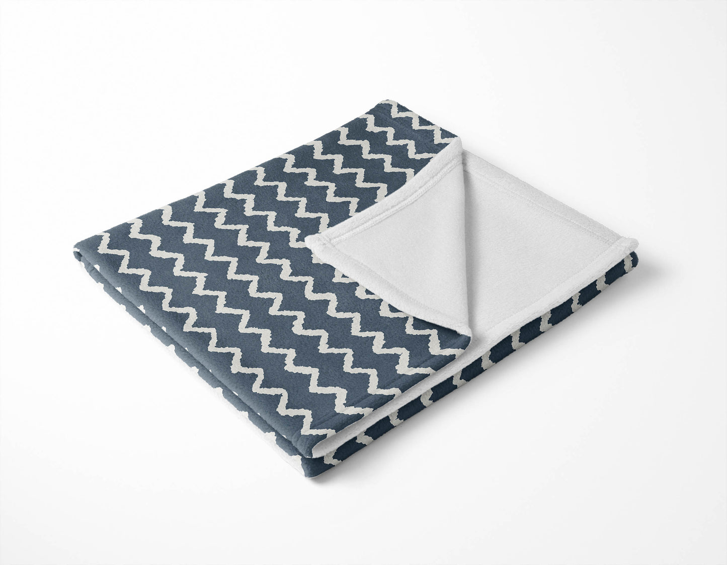 Chevron Wave Velveteen Fleece Blanket