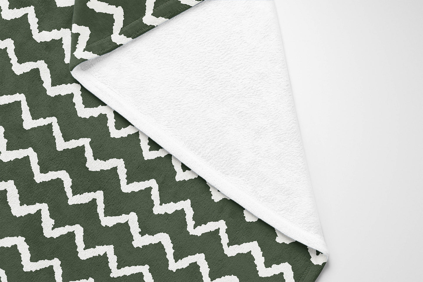 Chevron Wave Velveteen Fleece Blanket