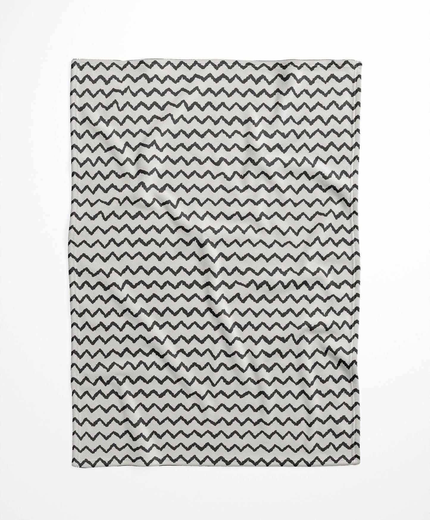 Chevron Wave Velveteen Fleece Blanket
